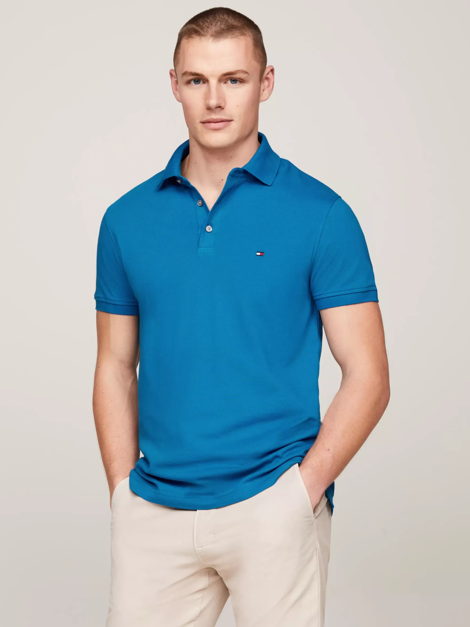 Polo's*Tommy Hilfiger 1985 Slim Fit Polo VIBRANT INDIGO