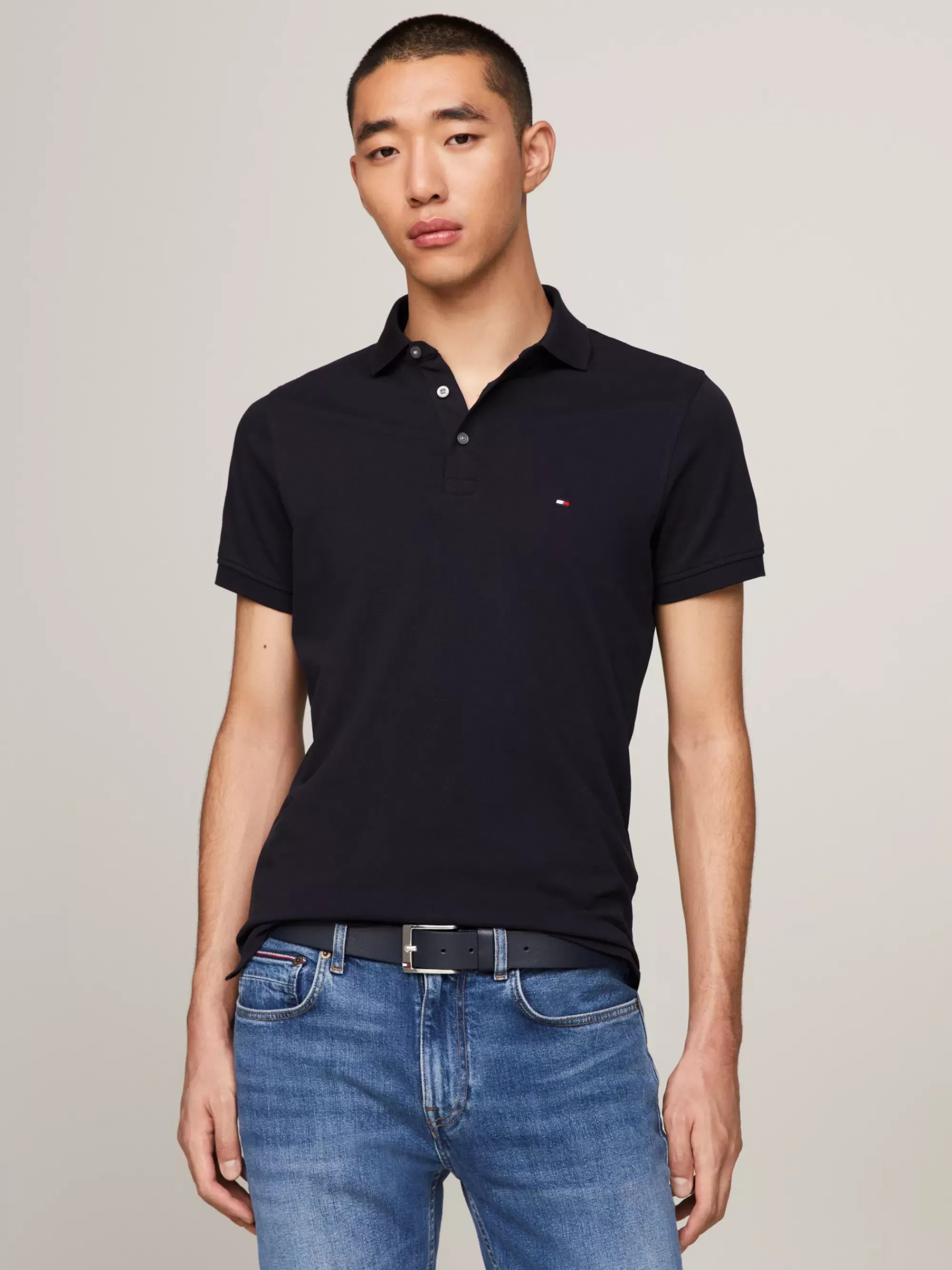 Polo's*Tommy Hilfiger 1985 Slim Fit Polo DESERT SKY