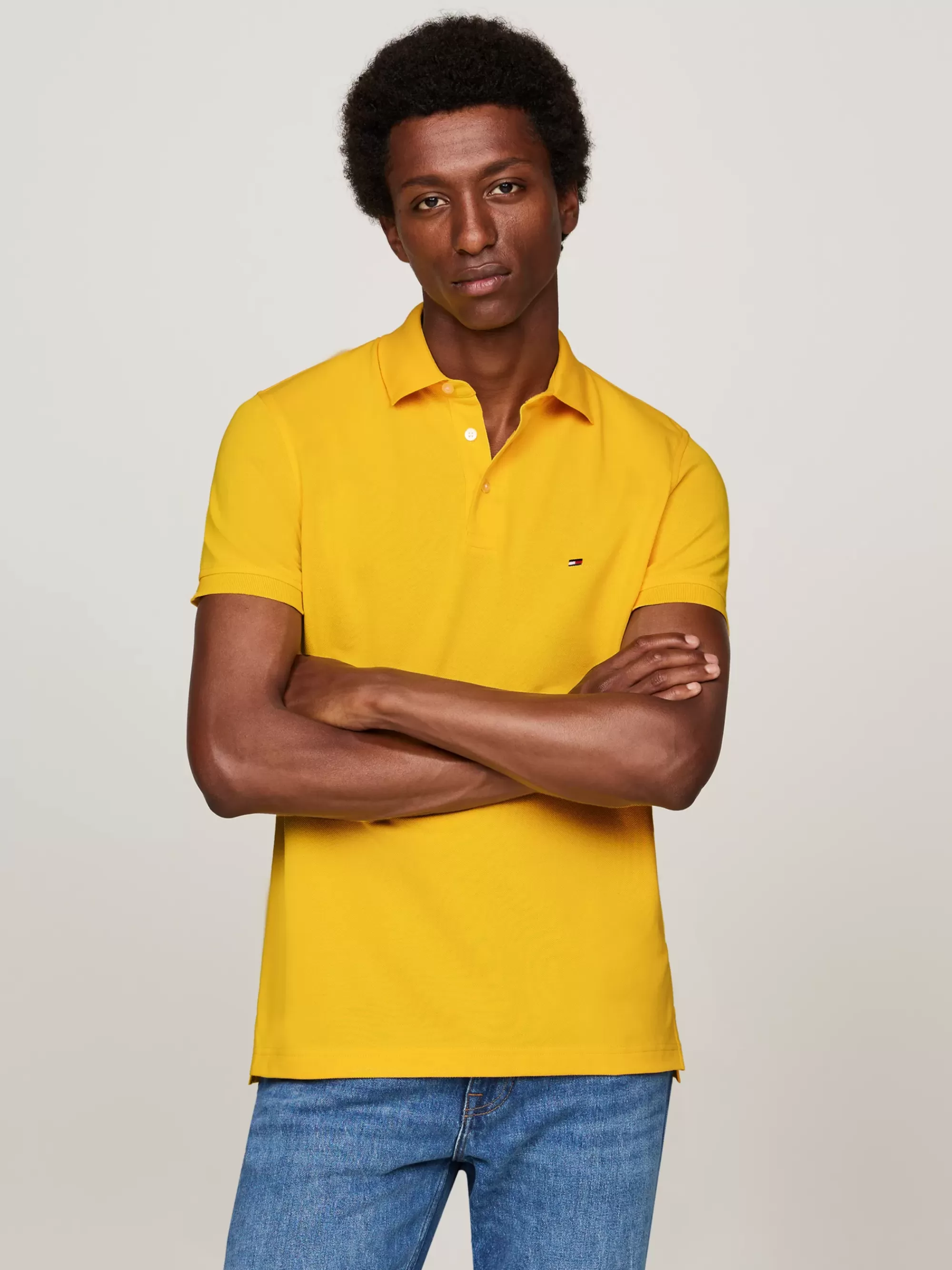 Polo's*Tommy Hilfiger 1985 Slim Fit Polo PRIMARY YELLOW