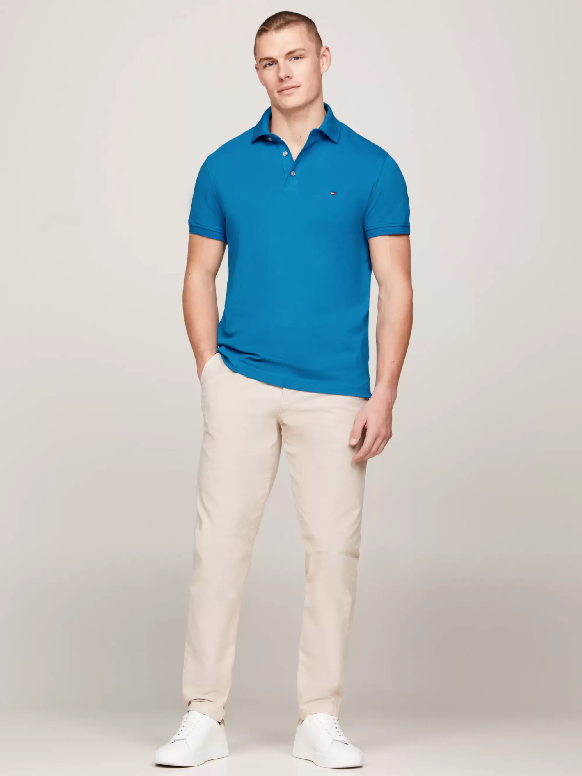 Polo's*Tommy Hilfiger 1985 Slim Fit Polo VIBRANT INDIGO
