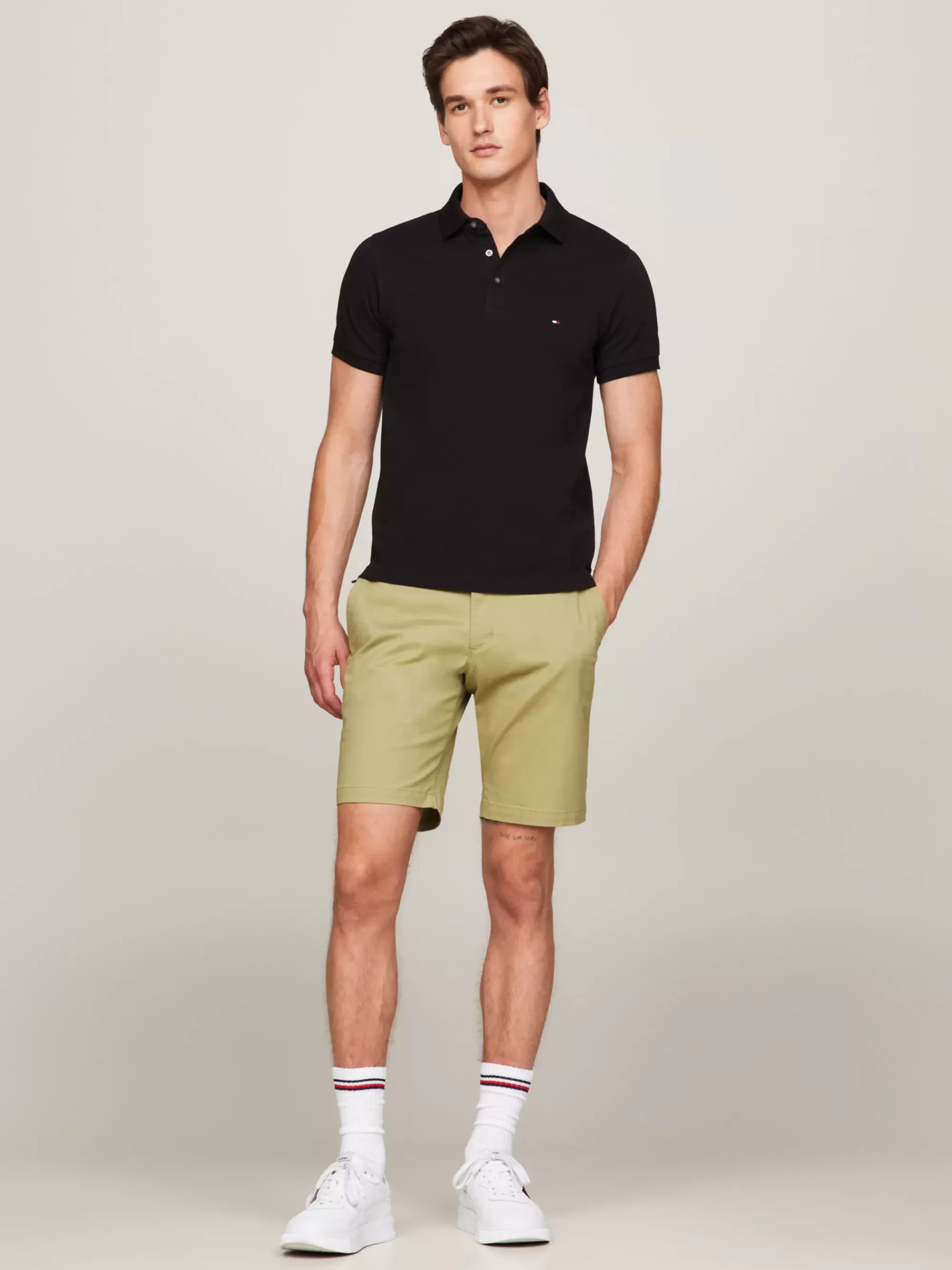 Polo's*Tommy Hilfiger 1985 Slim Fit Polo BLACK
