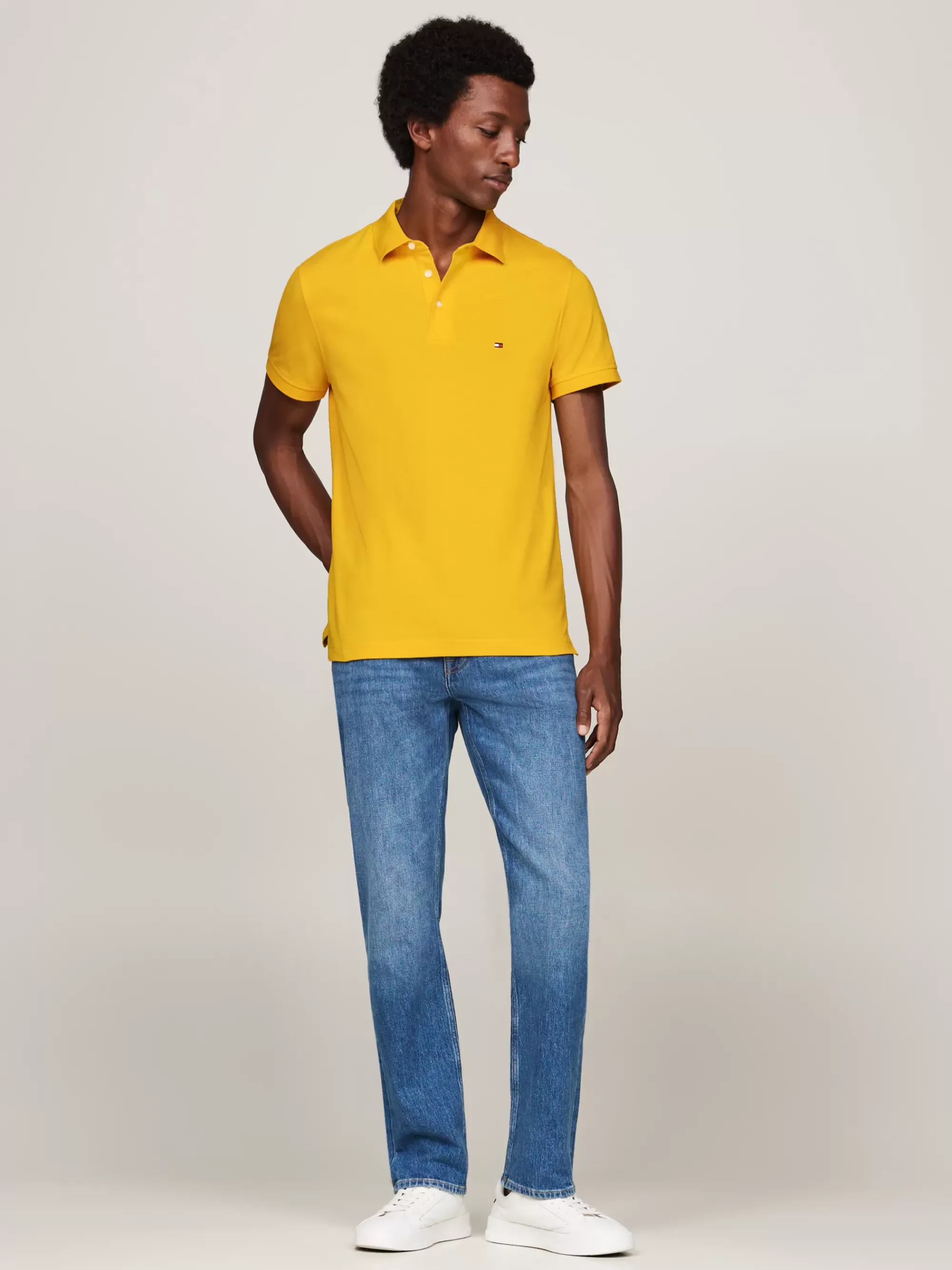 Polo's*Tommy Hilfiger 1985 Slim Fit Polo PRIMARY YELLOW