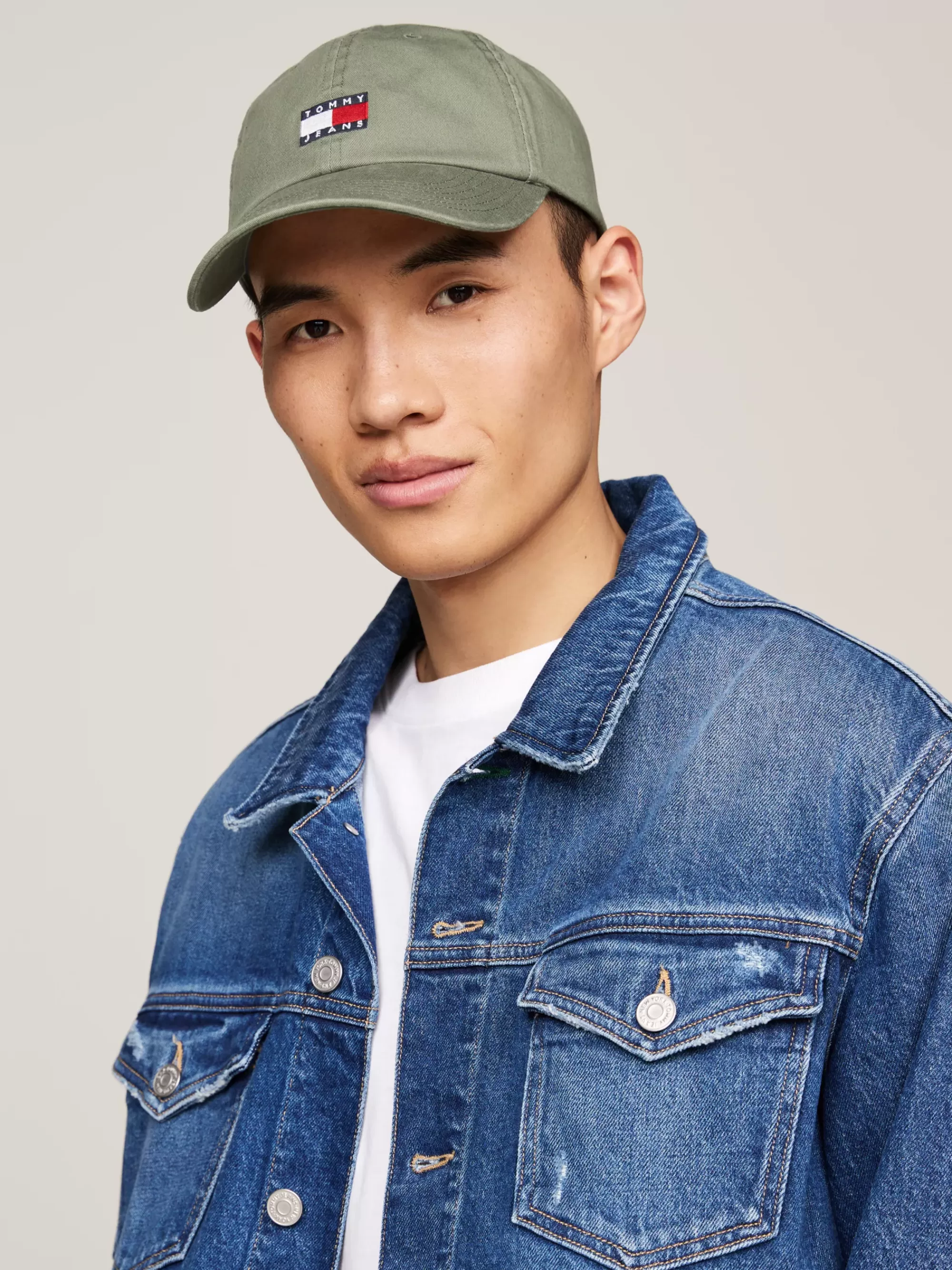 Petten | Mutsen, Handschoenen & Sjaals*Tommy Hilfiger Heritage Baseballpet Met Zes Panelen WASHED ARMY