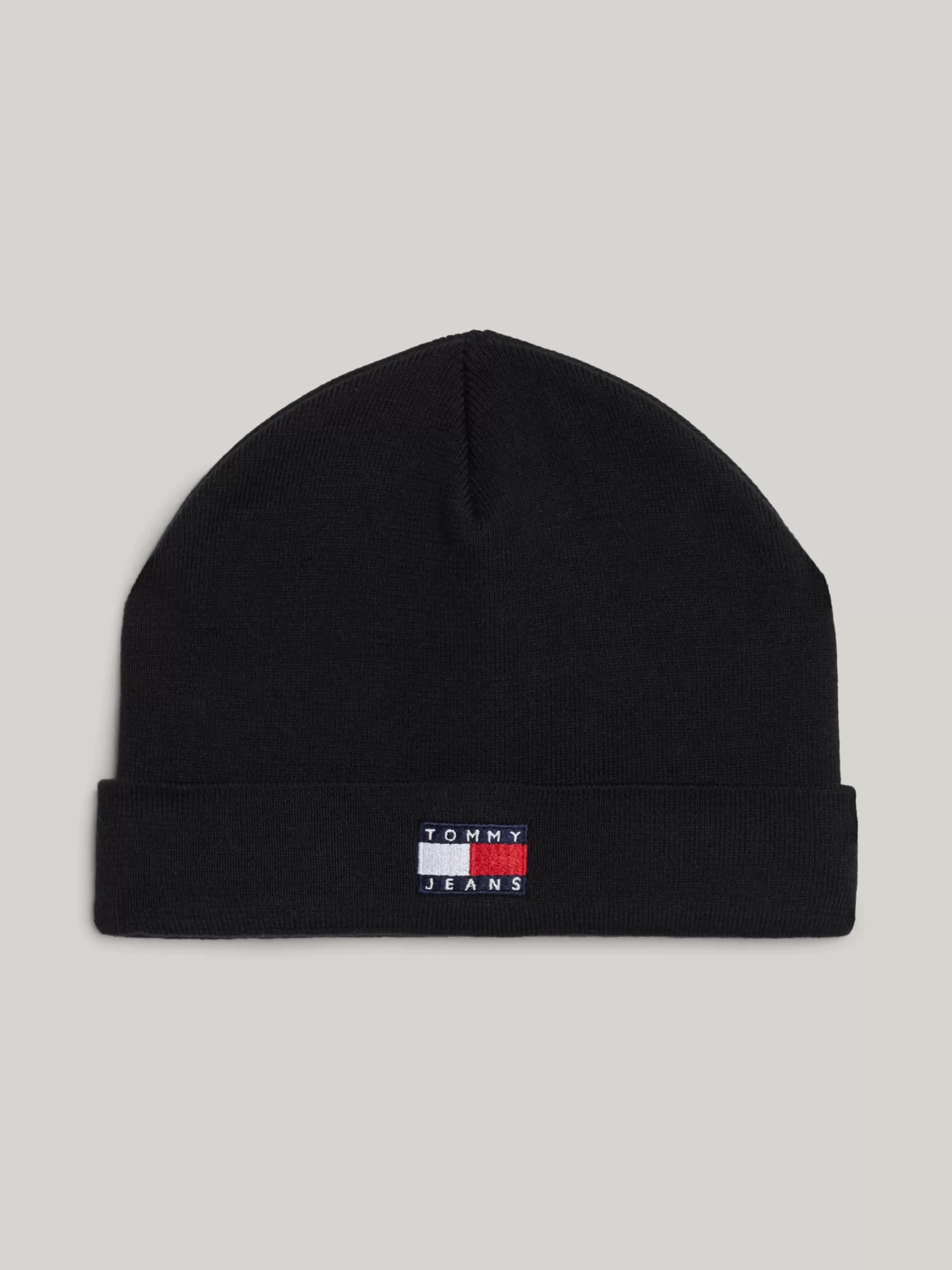 Mutsen | Mutsen, Handschoenen & Sjaals*Tommy Hilfiger Heritage Beanie Met Logo En Omslag BLACK