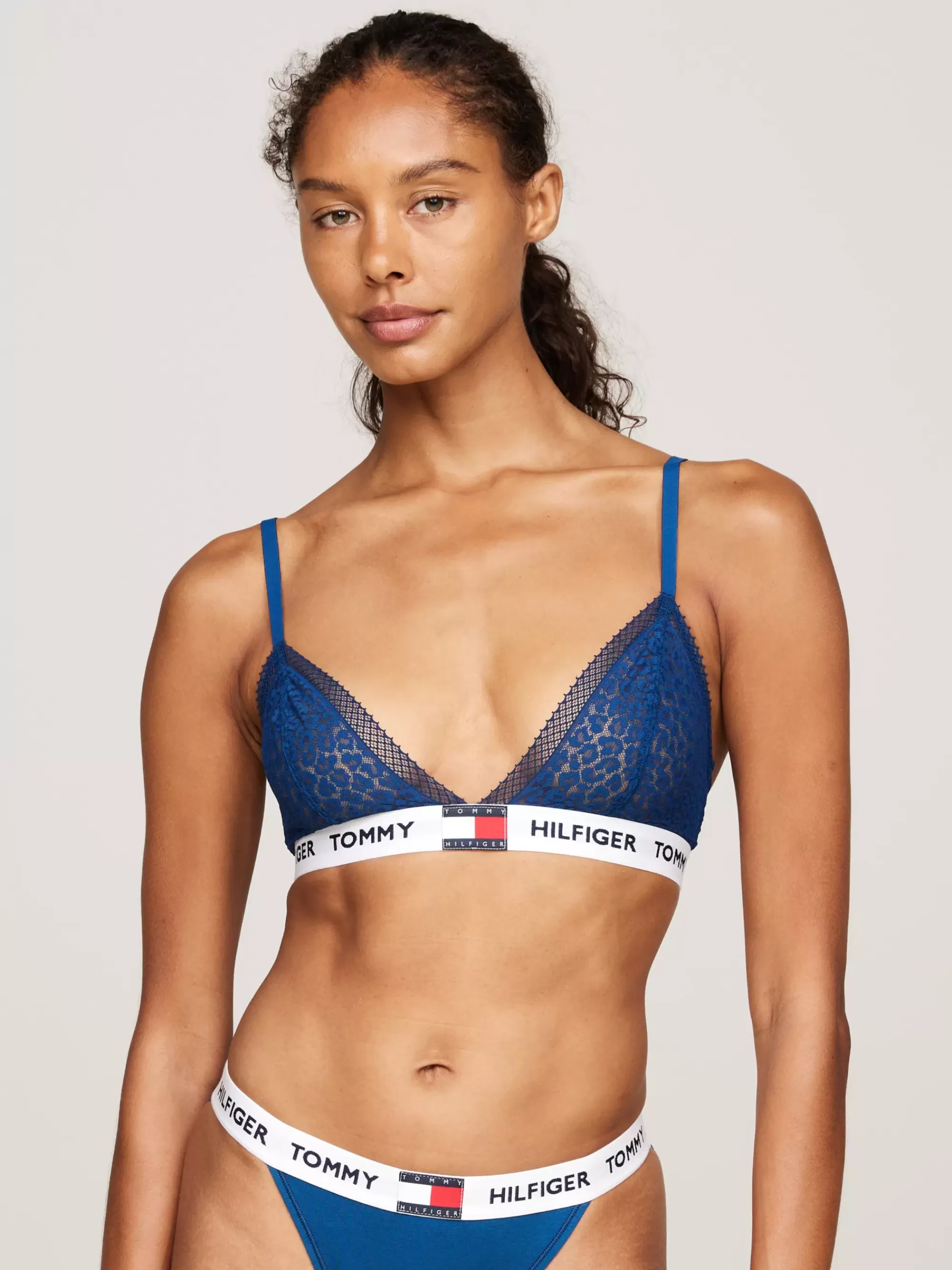 Bh's | Lingerie*Tommy Hilfiger Heritage Kanten Triangel-bh Zonder Voering DEEP INDIGO