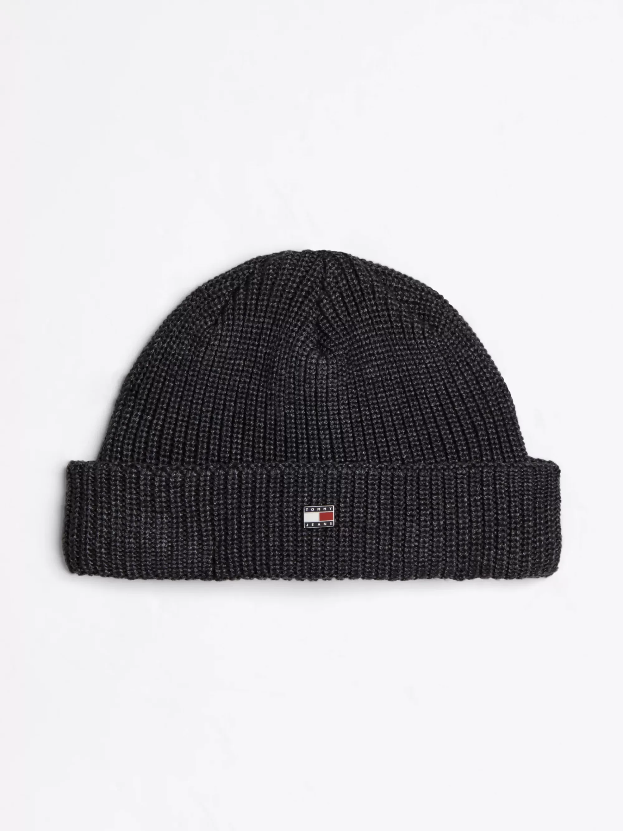 Mutsen | Mutsen, Handschoenen & Sjaals*Tommy Hilfiger Heritage Korte Ribgebreide Beanie DARK GREY HEATHER