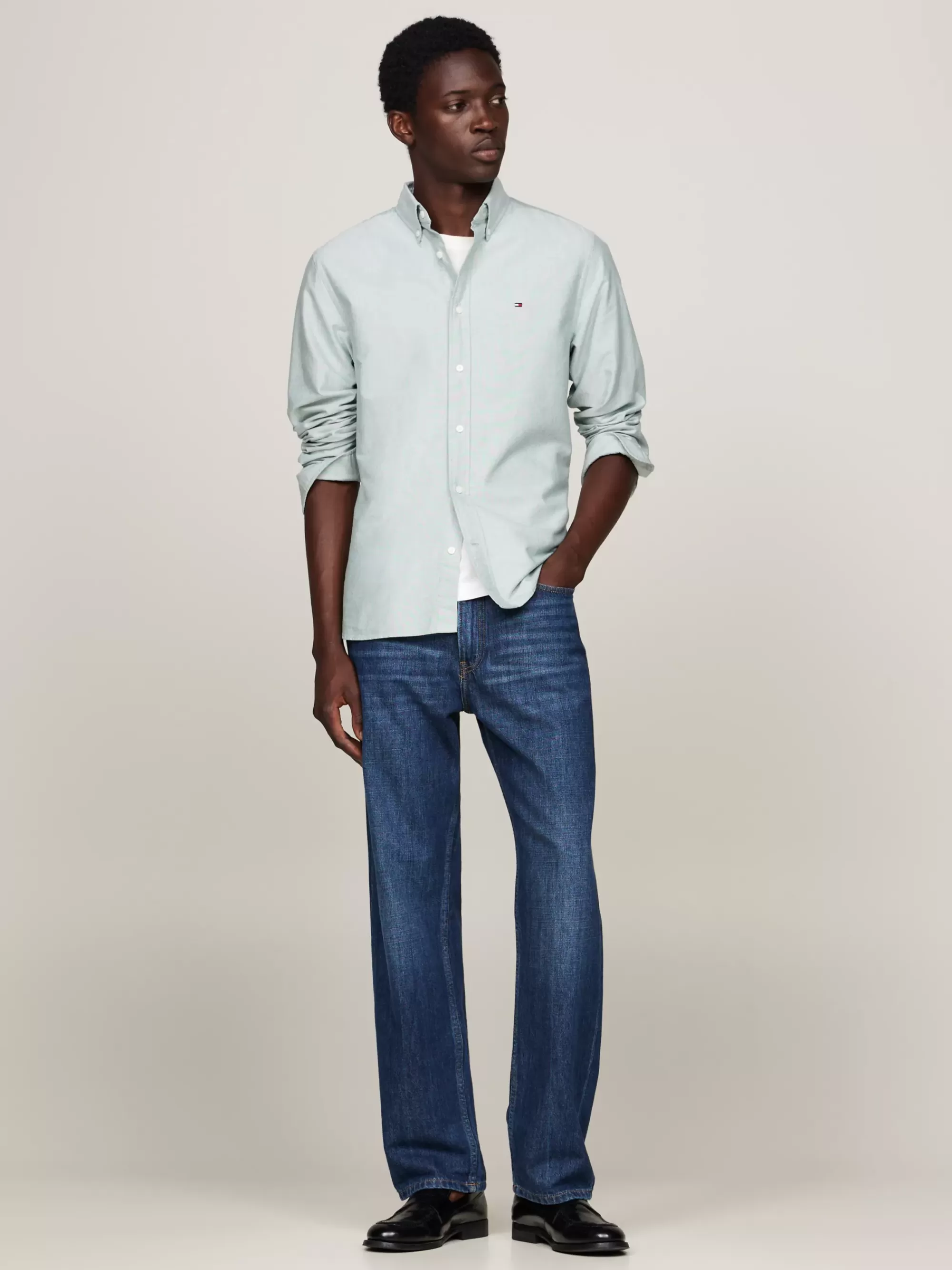Overhemden*Tommy Hilfiger Heritage Regular Fit Oxford-overhemd ORNAMENTAL GREEN