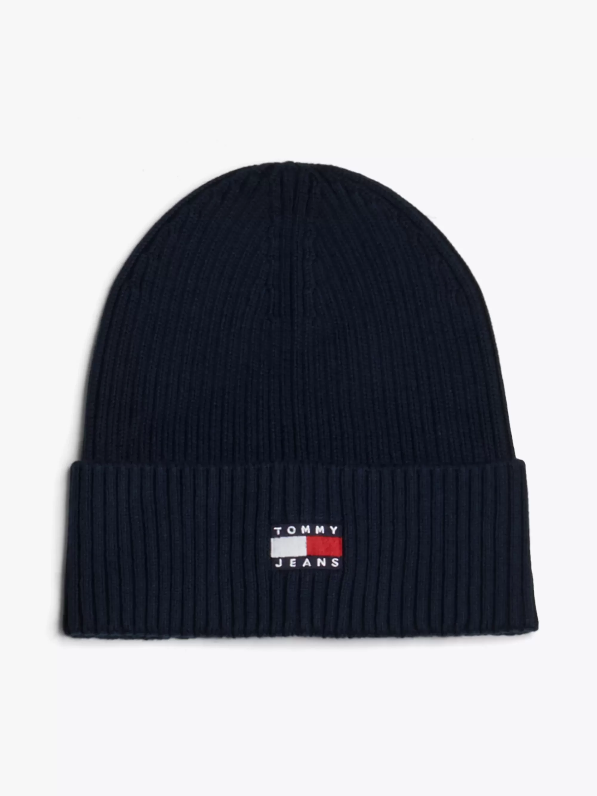 Mutsen | Mutsen, Handschoenen & Sjaals*Tommy Hilfiger Heritage Ribgebreide Beanie Met Badge DARK NIGHT NAVY