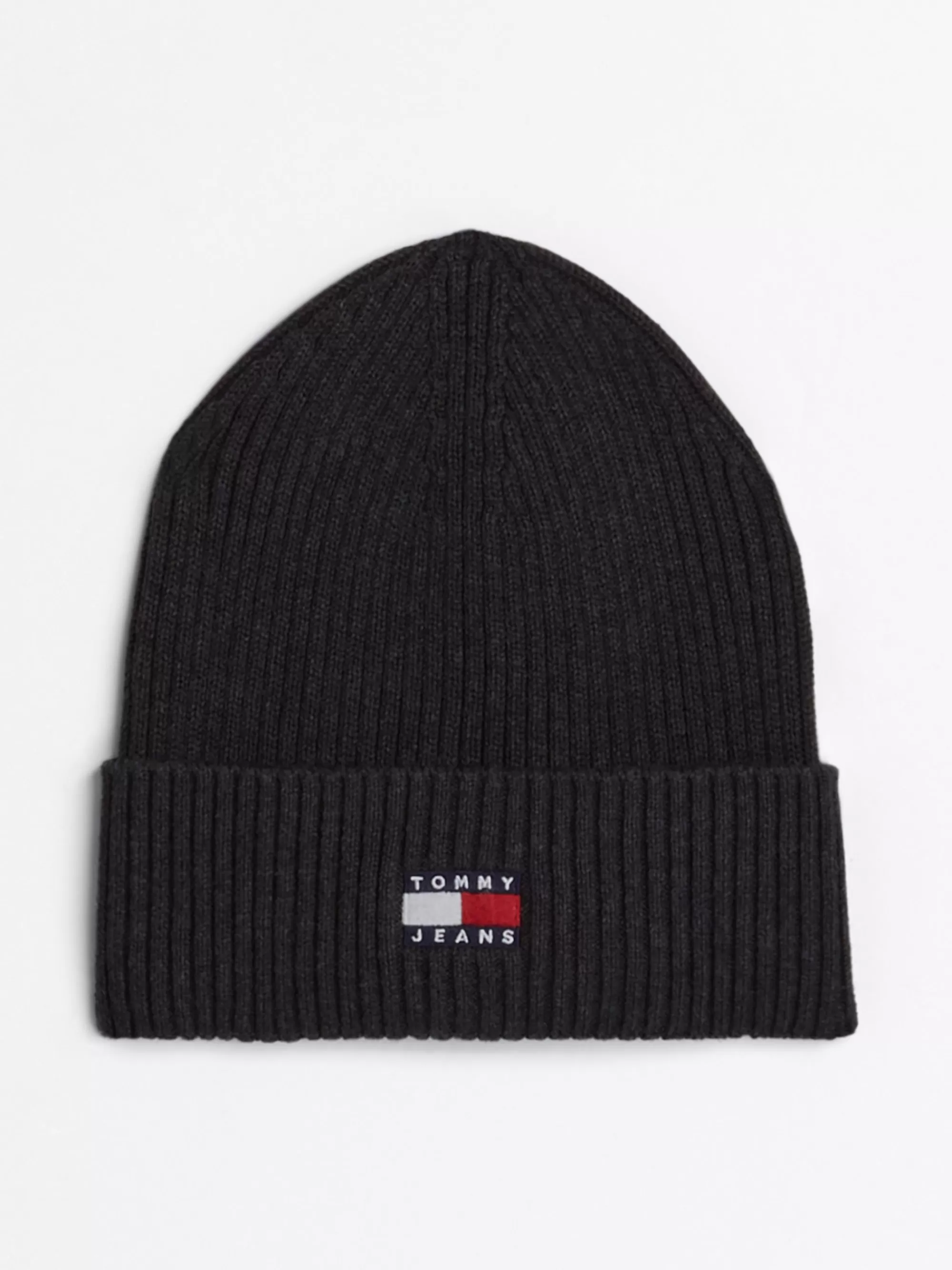 Mutsen | Mutsen, Handschoenen & Sjaals*Tommy Hilfiger Heritage Ribgebreide Beanie Met Badge DARK GREY HEATHER