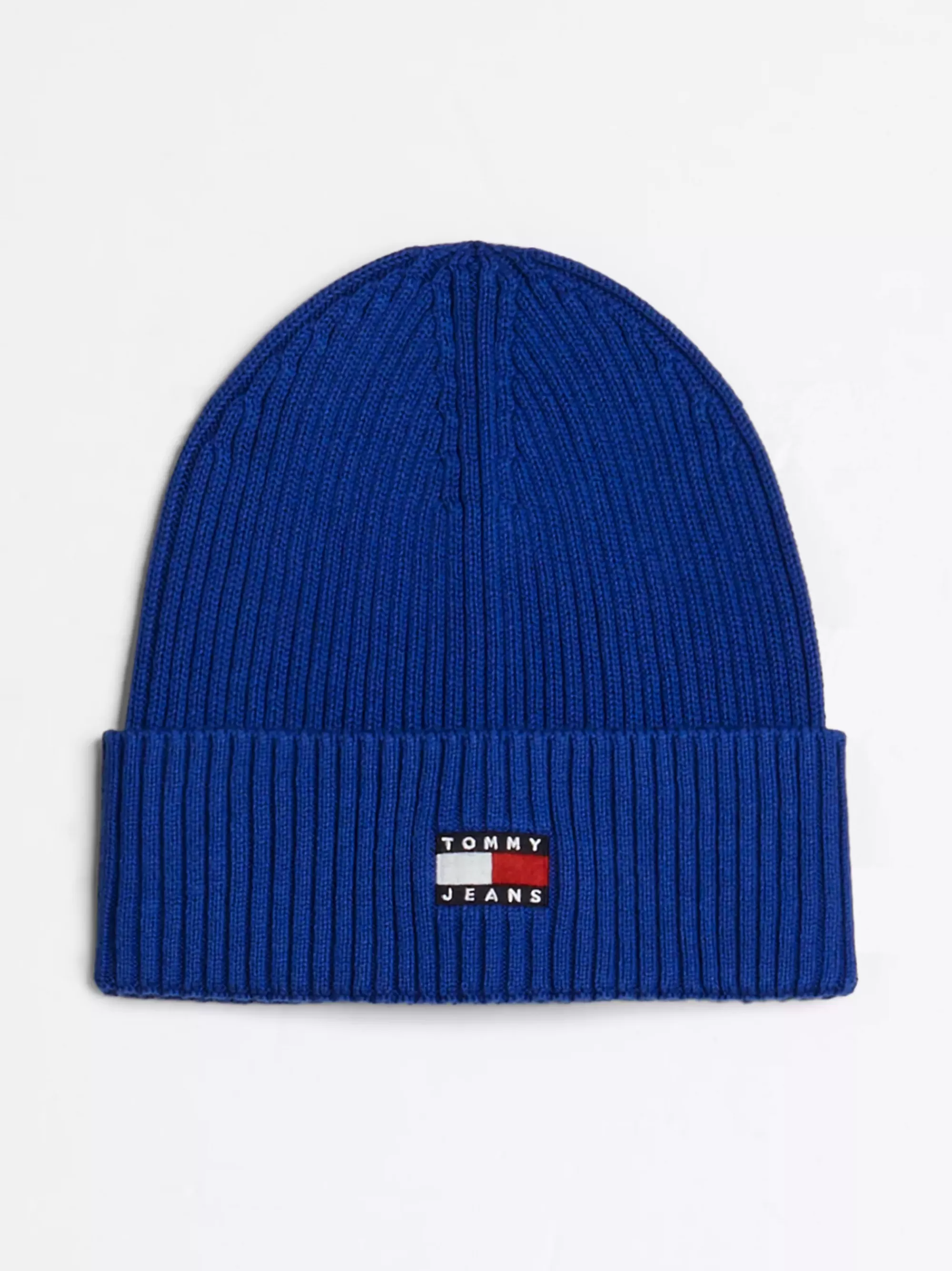 Mutsen | Mutsen, Handschoenen & Sjaals*Tommy Hilfiger Heritage Ribgebreide Beanie Met Badge BRIGHT BLUE