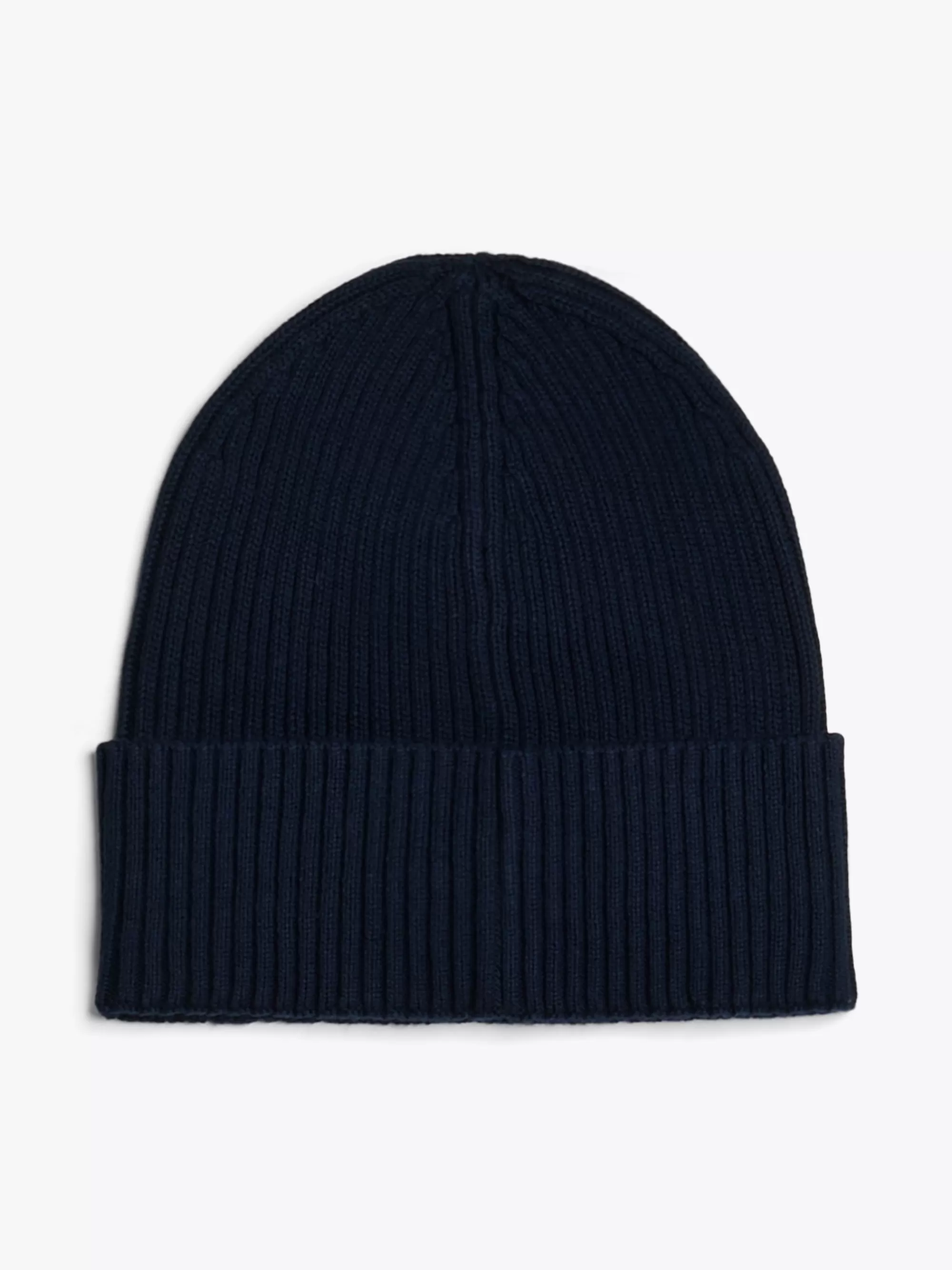 Mutsen | Mutsen, Handschoenen & Sjaals*Tommy Hilfiger Heritage Ribgebreide Beanie Met Badge DARK NIGHT NAVY