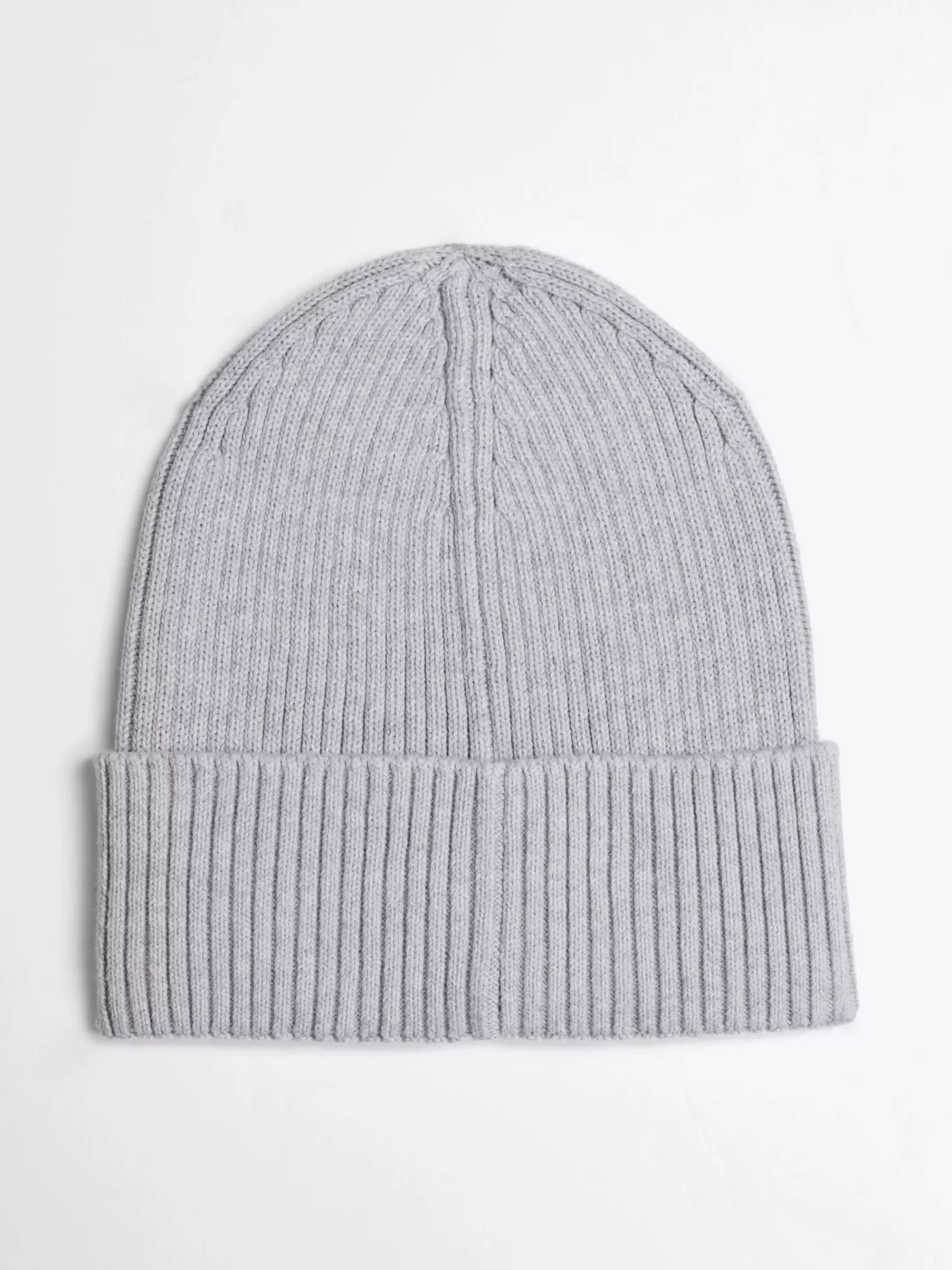 Mutsen | Mutsen, Handschoenen & Sjaals*Tommy Hilfiger Heritage Ribgebreide Beanie Met Badge SILVER GREY HTR