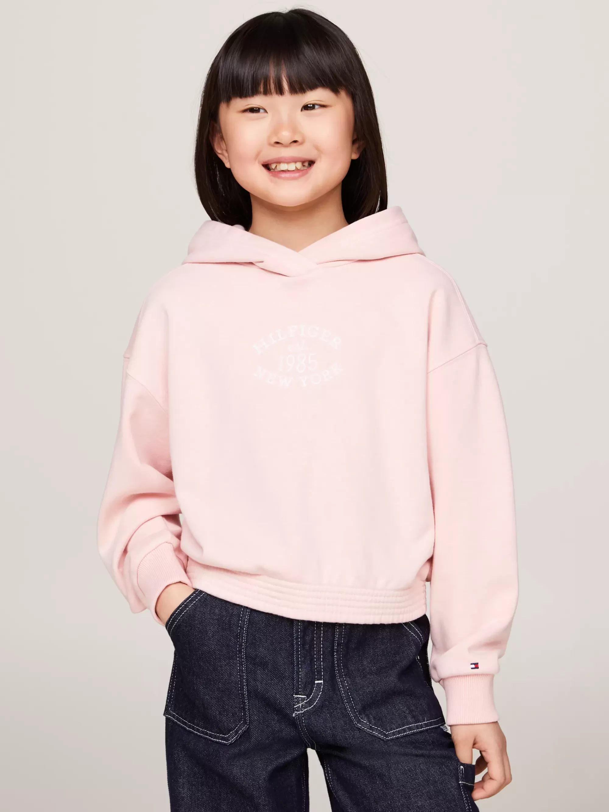 Sweatshirts & Hoodies*Tommy Hilfiger Hilfiger Monotype Relaxed Hoodie Met Flocklogo SOFT ROSE