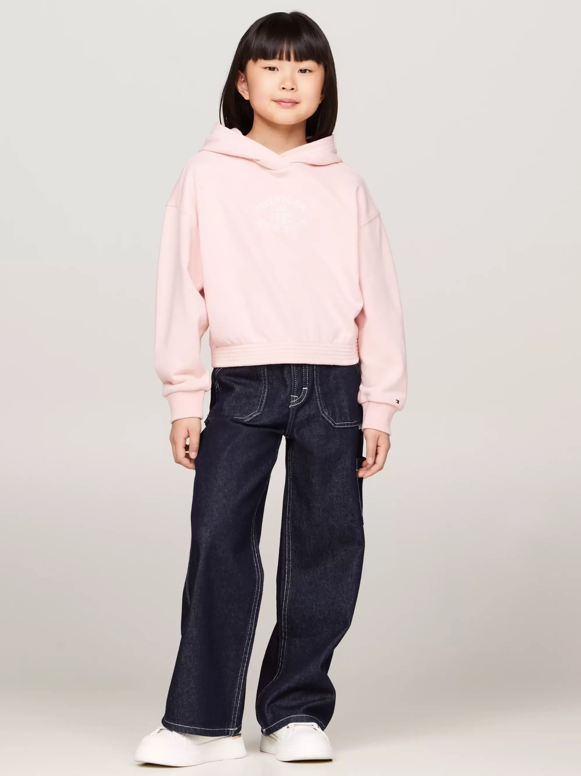 Sweatshirts & Hoodies*Tommy Hilfiger Hilfiger Monotype Relaxed Hoodie Met Flocklogo SOFT ROSE