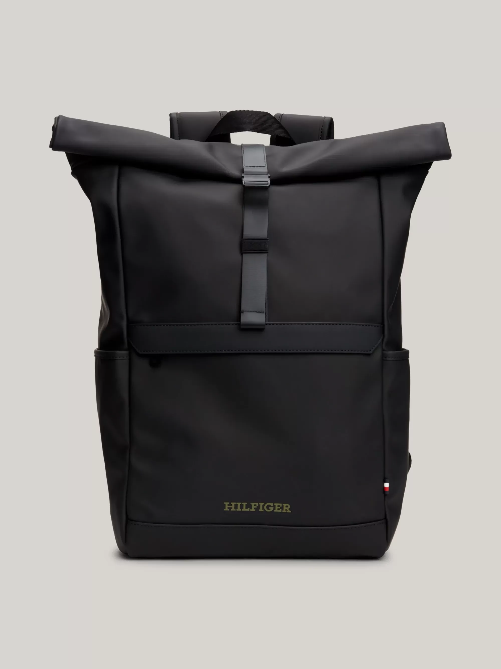 Rugzakken*Tommy Hilfiger Hilfiger Monotype Rugzak Met Roll-top En Logo BLACK