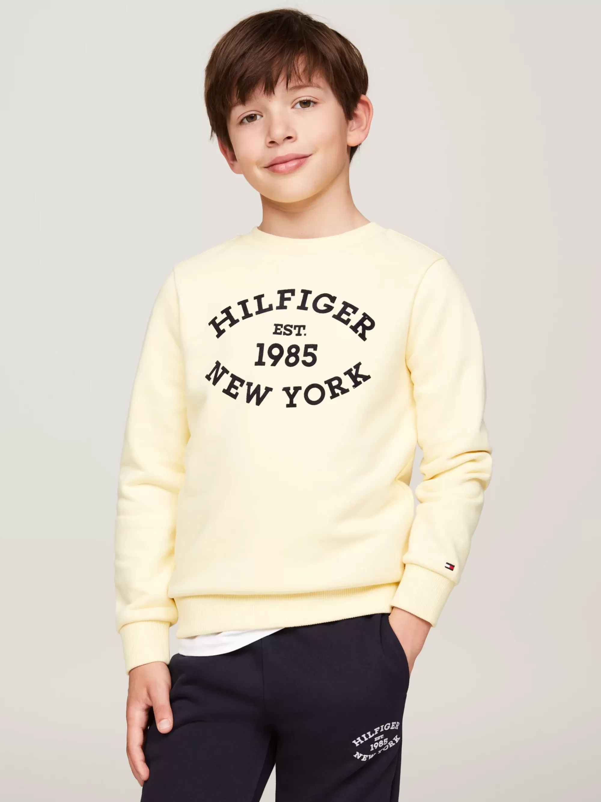 Sweatshirts & Hoodies*Tommy Hilfiger Hilfiger Monotype Sweatshirt Met Logo LEMON ZEST