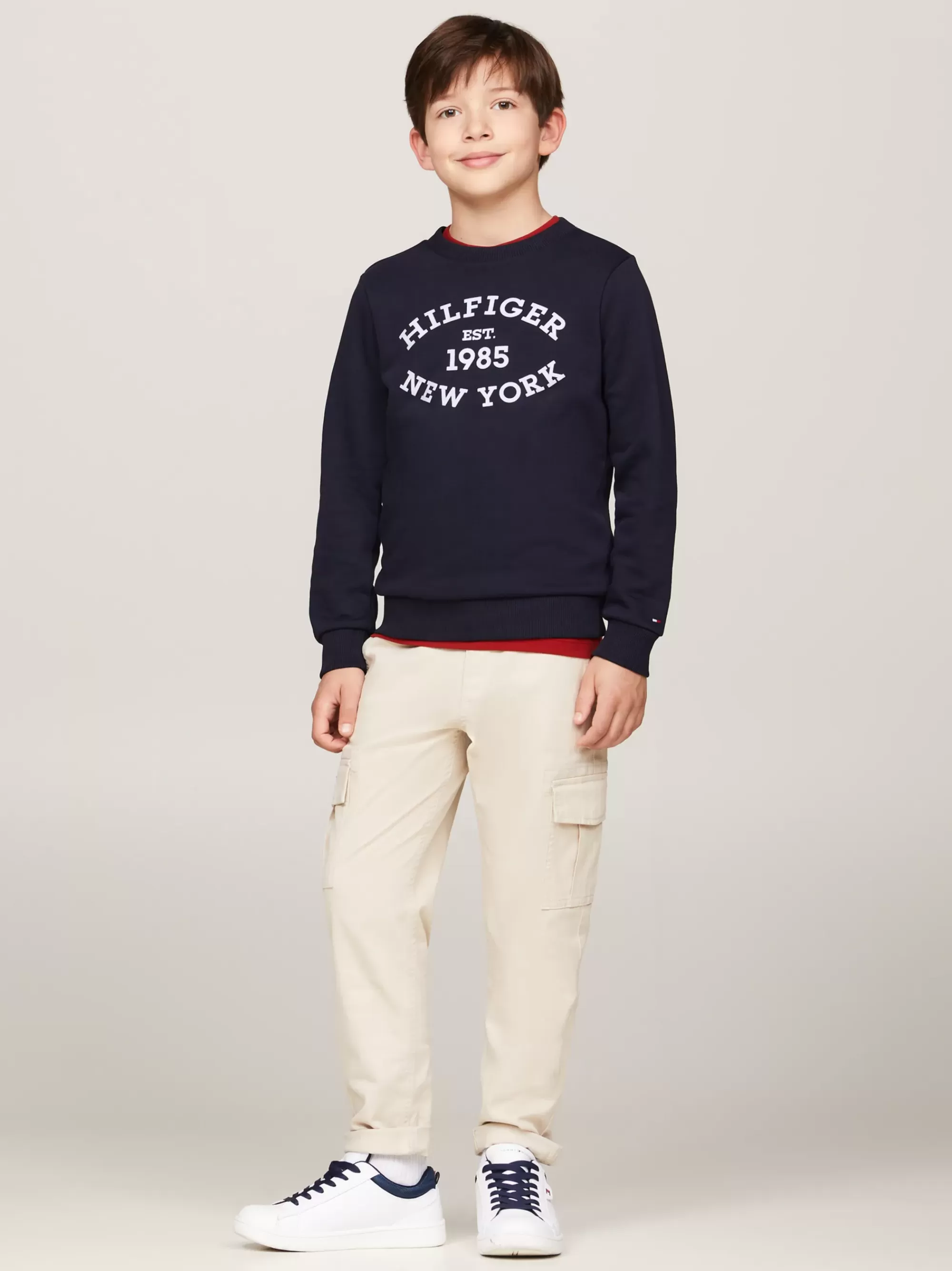 Sweatshirts & Hoodies*Tommy Hilfiger Hilfiger Monotype Sweatshirt Met Logo DESERT SKY
