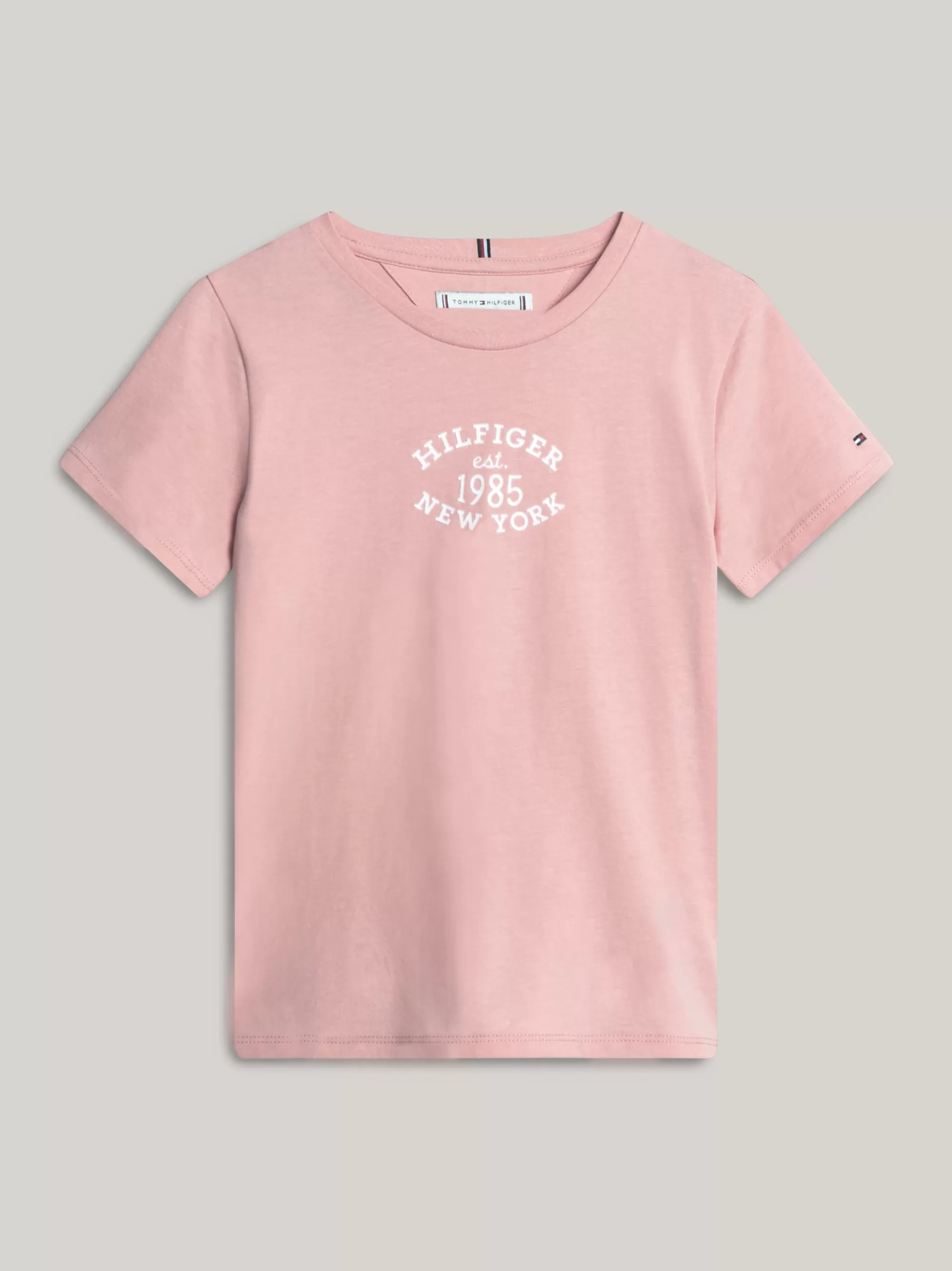 Tops & T-Shirts*Tommy Hilfiger Hilfiger Monotype T-shirt Met Flocked Logo SOFT ROSE