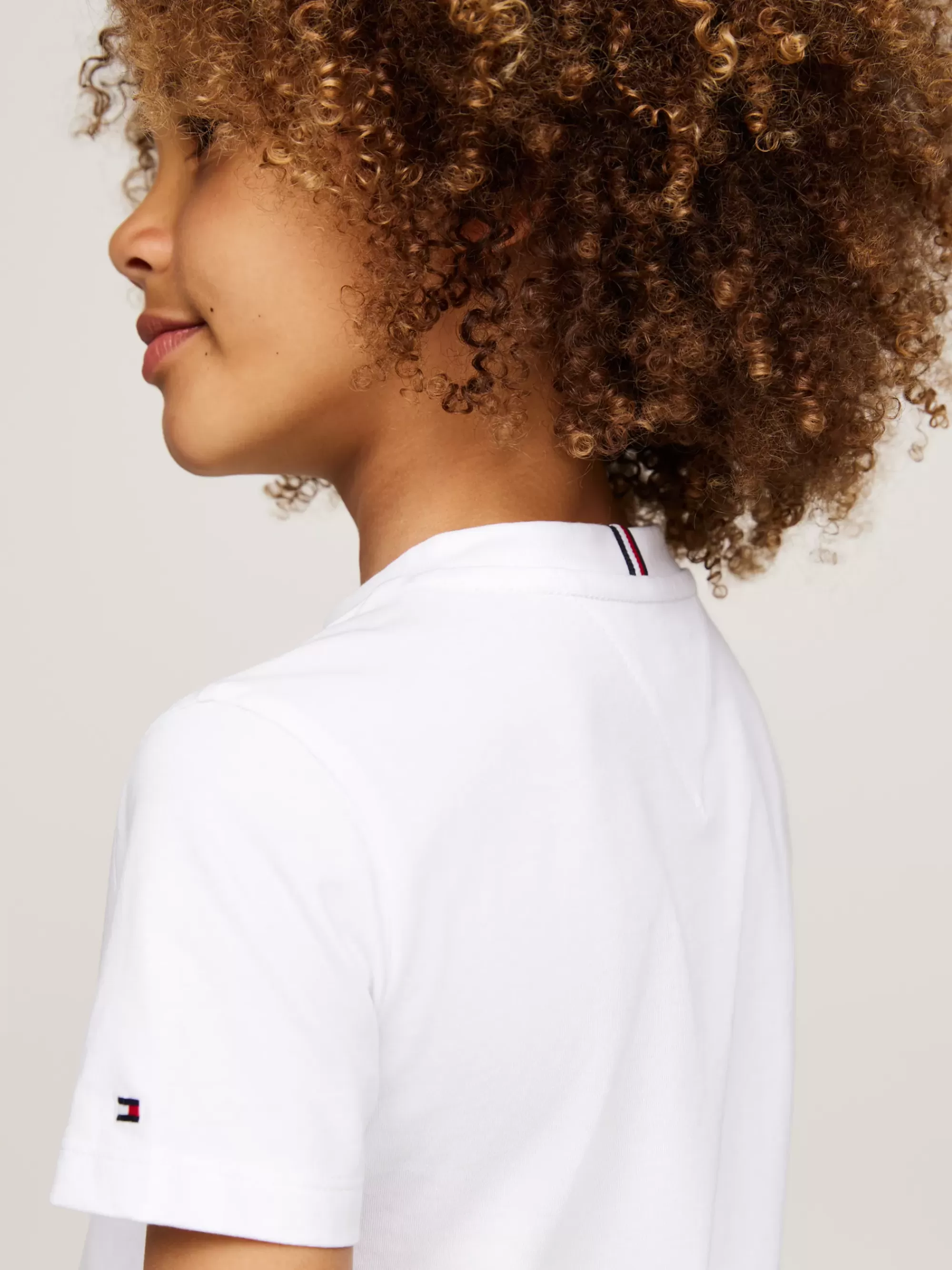 T-Shirts & Polo's*Tommy Hilfiger Hilfiger Monotype T-shirt Met Logo WHITE