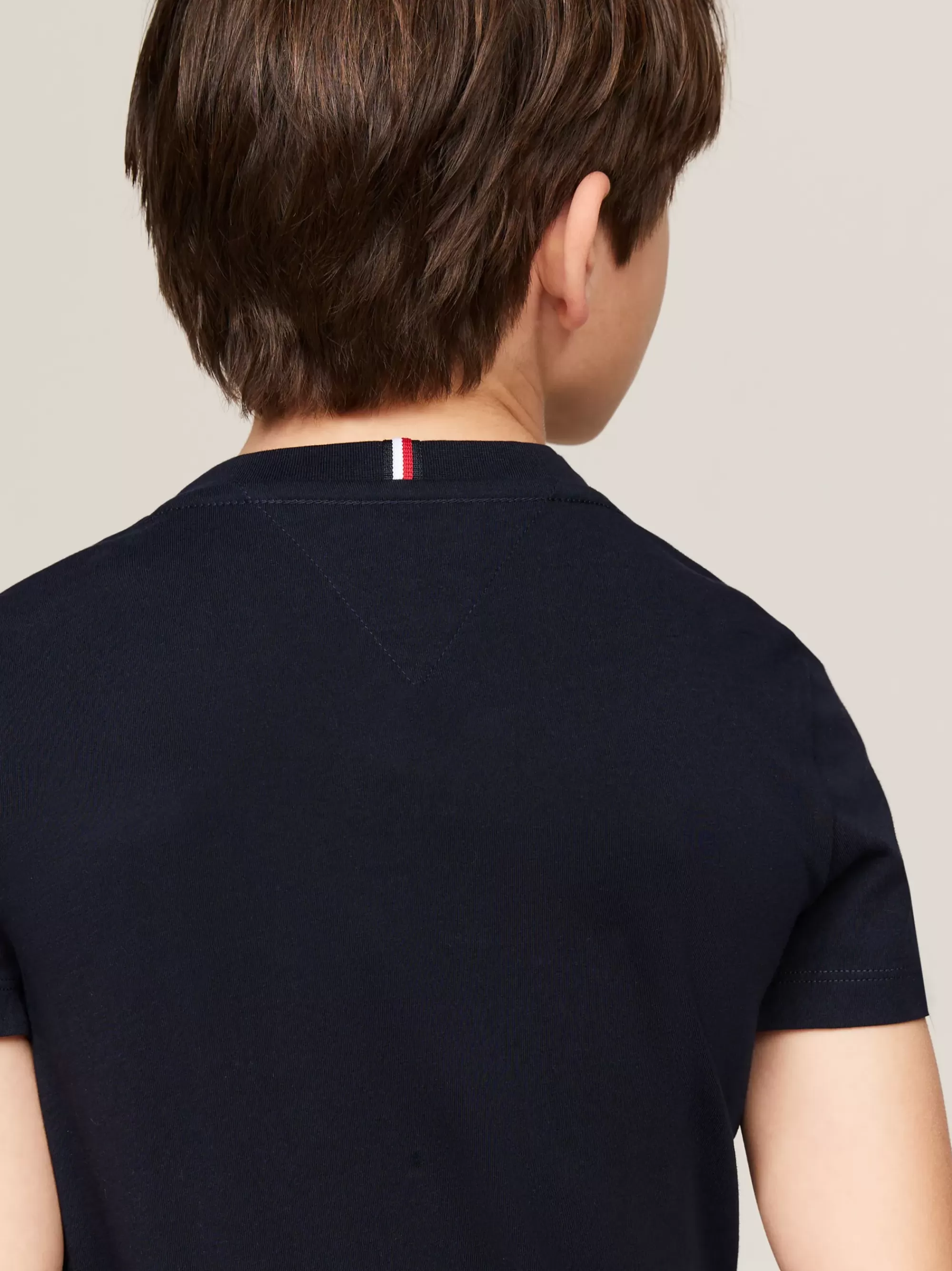 T-Shirts & Polo's*Tommy Hilfiger Hilfiger Monotype T-shirt Met Logo DESERT SKY