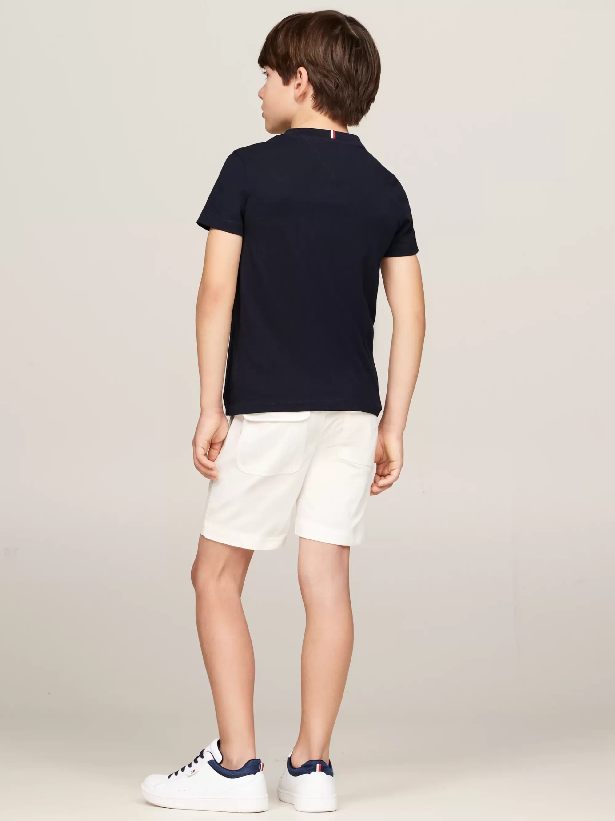 T-Shirts & Polo's*Tommy Hilfiger Hilfiger Monotype T-shirt Met Logo DESERT SKY