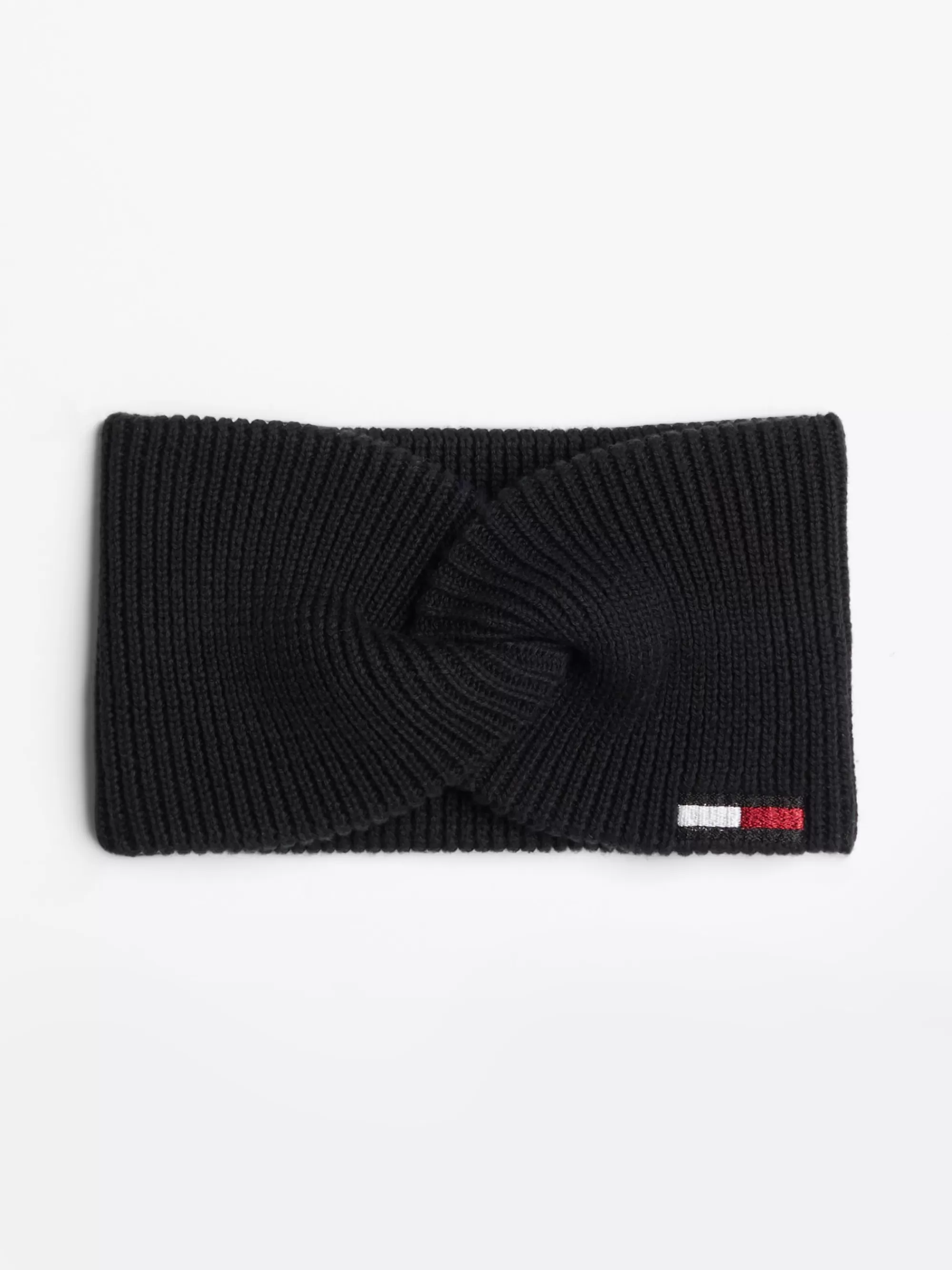 Mutsen & Sjaals*Tommy Hilfiger Hoofdband Met Twist En Vlag BLACK