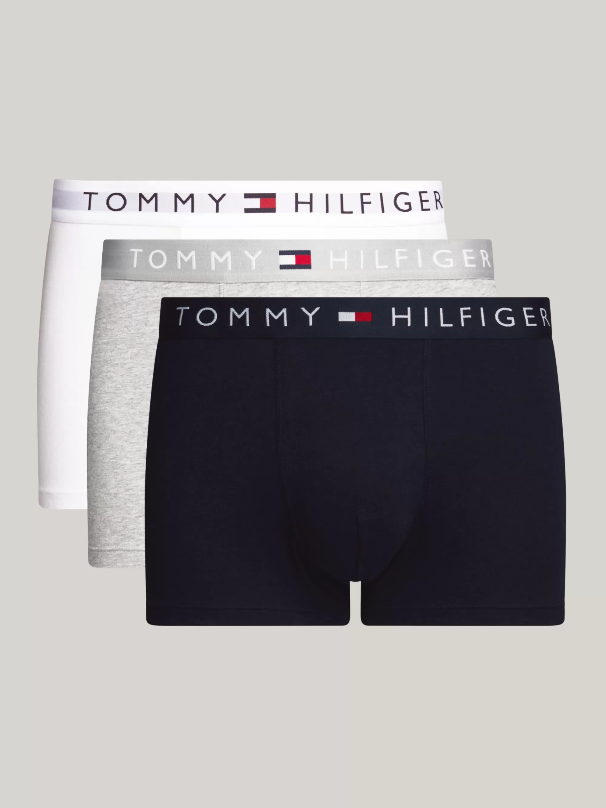 Boxers | Multipacks*Tommy Hilfiger Original Set Van 3 Boxershorts Met Logotaille GREY HTR/WHITE/DESERT SKY