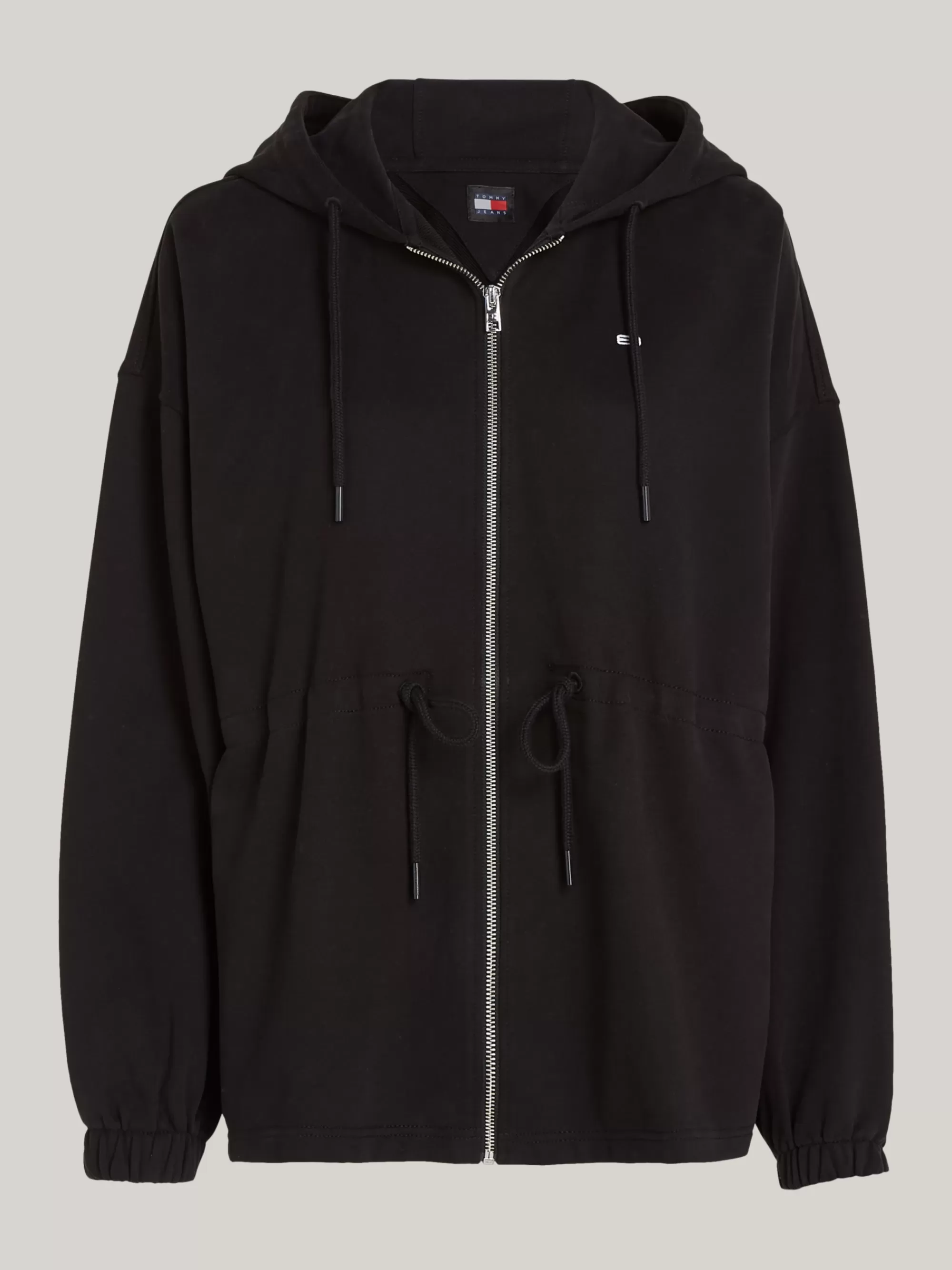 Sweatshirts & Hoodies*Tommy Hilfiger Oversized Fit Getailleerde Hoodie Met Rits BLACK