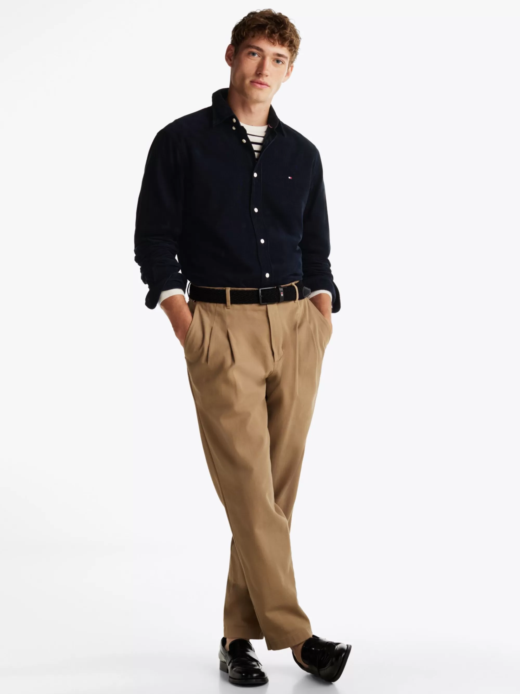 Overhemden*Tommy Hilfiger Regular Fit Corduroy Overhemd DESERT SKY