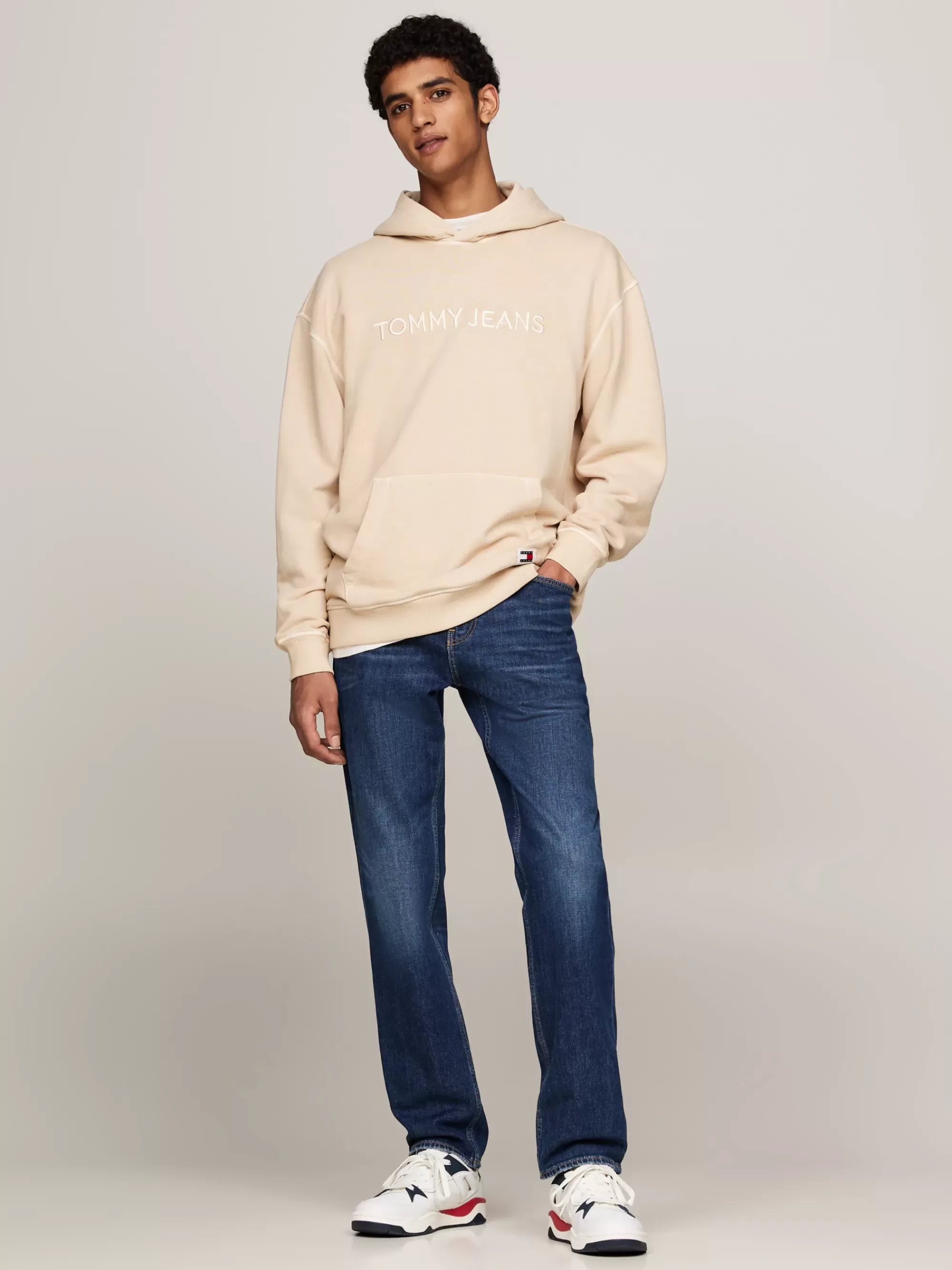 Sweatshirts & Hoodies*Tommy Hilfiger Relaxed Hoodie Met Geborduurd Logo GENTLE GOLD