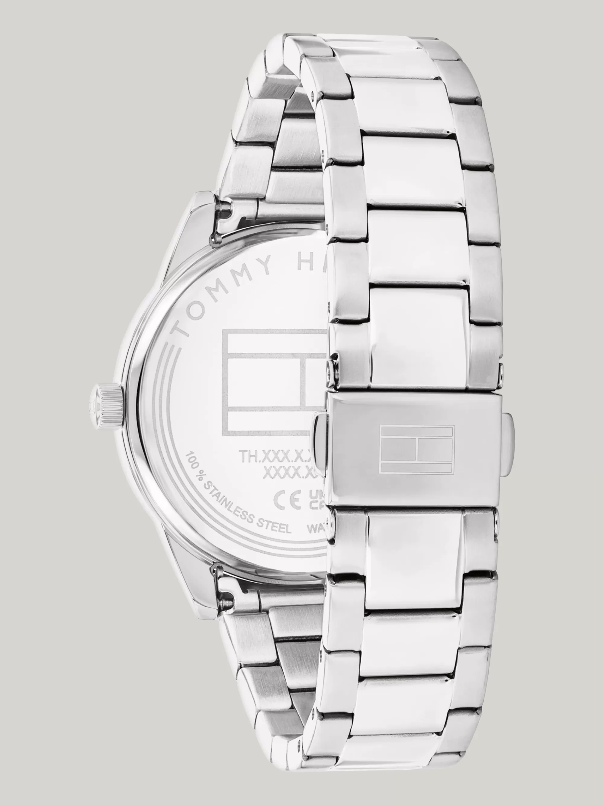 Horloges*Tommy Hilfiger Roestvrijstalen Horloge Met Ronde Wijzerplaat SILVER