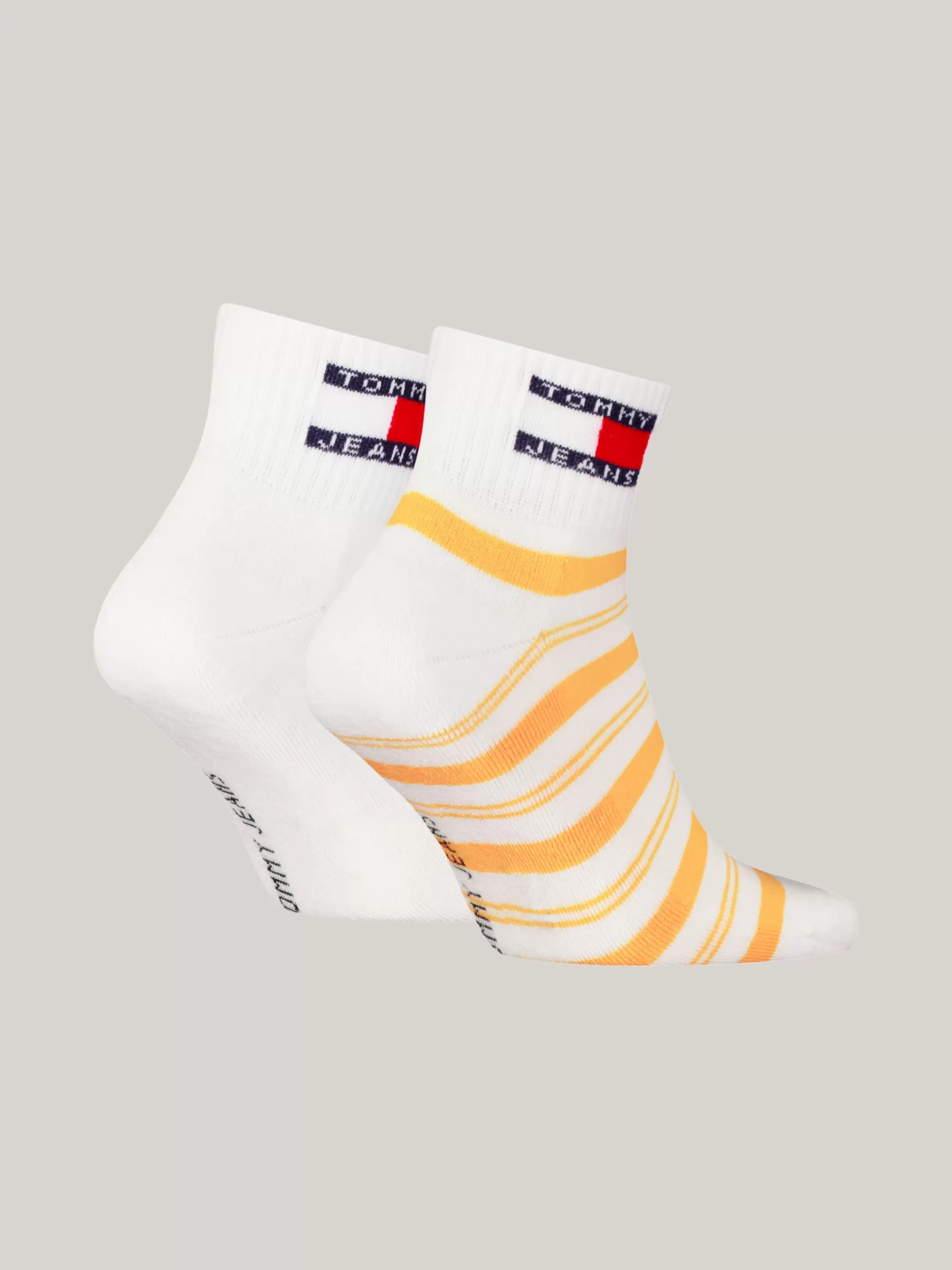 Sokken & Panty's*Tommy Hilfiger Set Van 2 Paar Enkelsokken Met Streep En Logo YELLOW