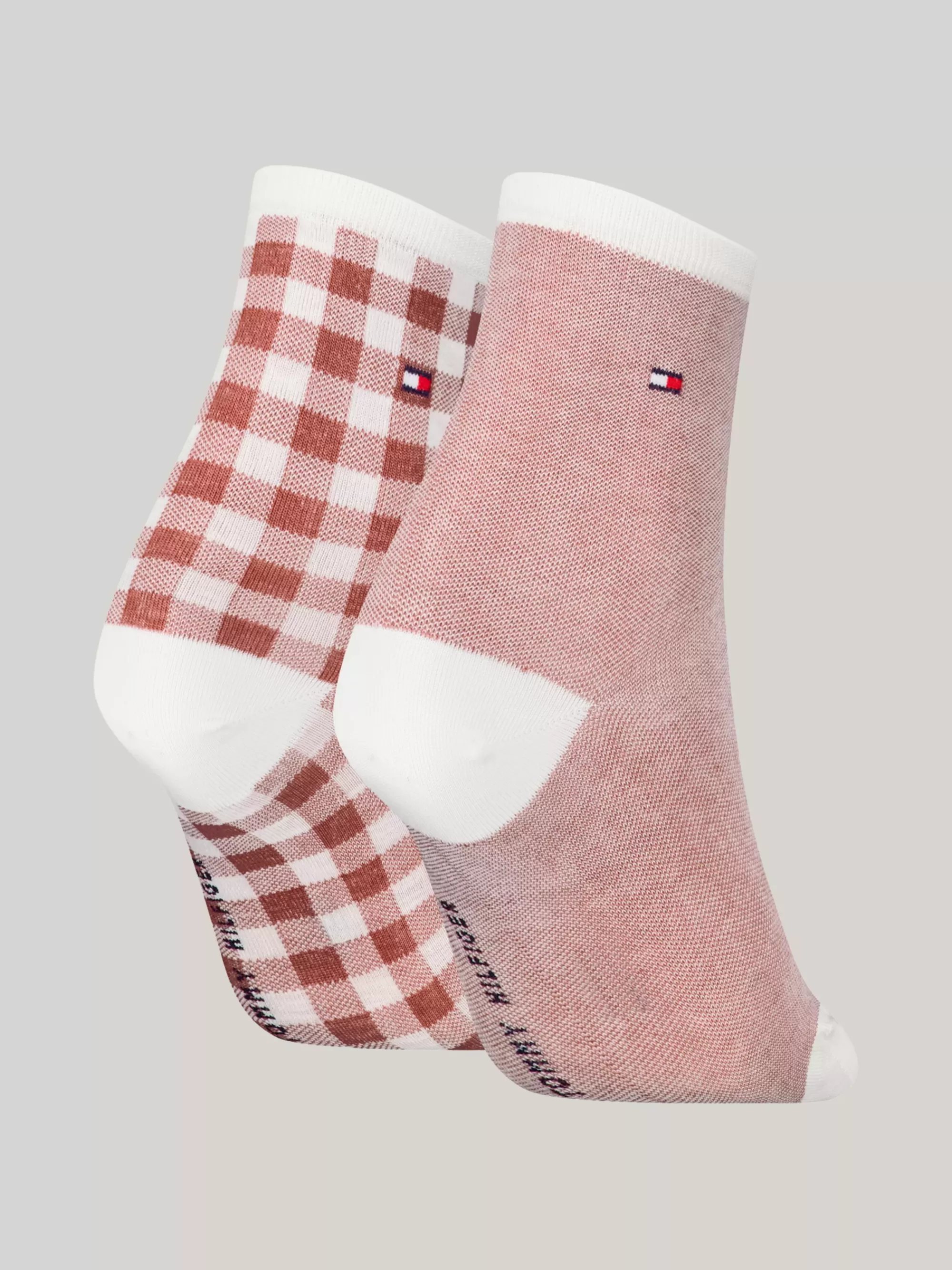 Sokken & Panty's*Tommy Hilfiger Set Van 2 Paar Korte Sokken Met Motief PINK