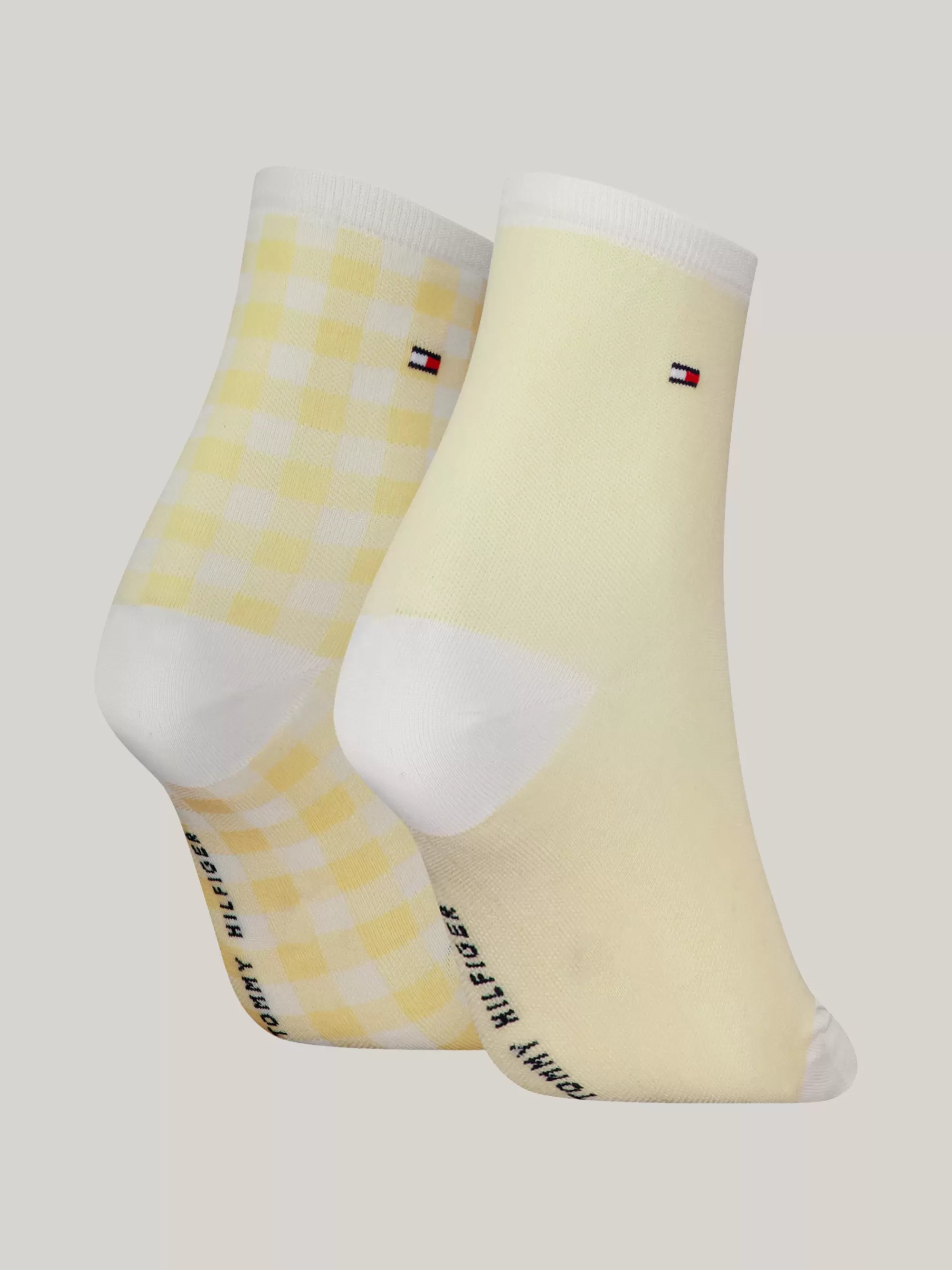 Sokken & Panty's*Tommy Hilfiger Set Van 2 Paar Korte Sokken Met Motief YELLOW