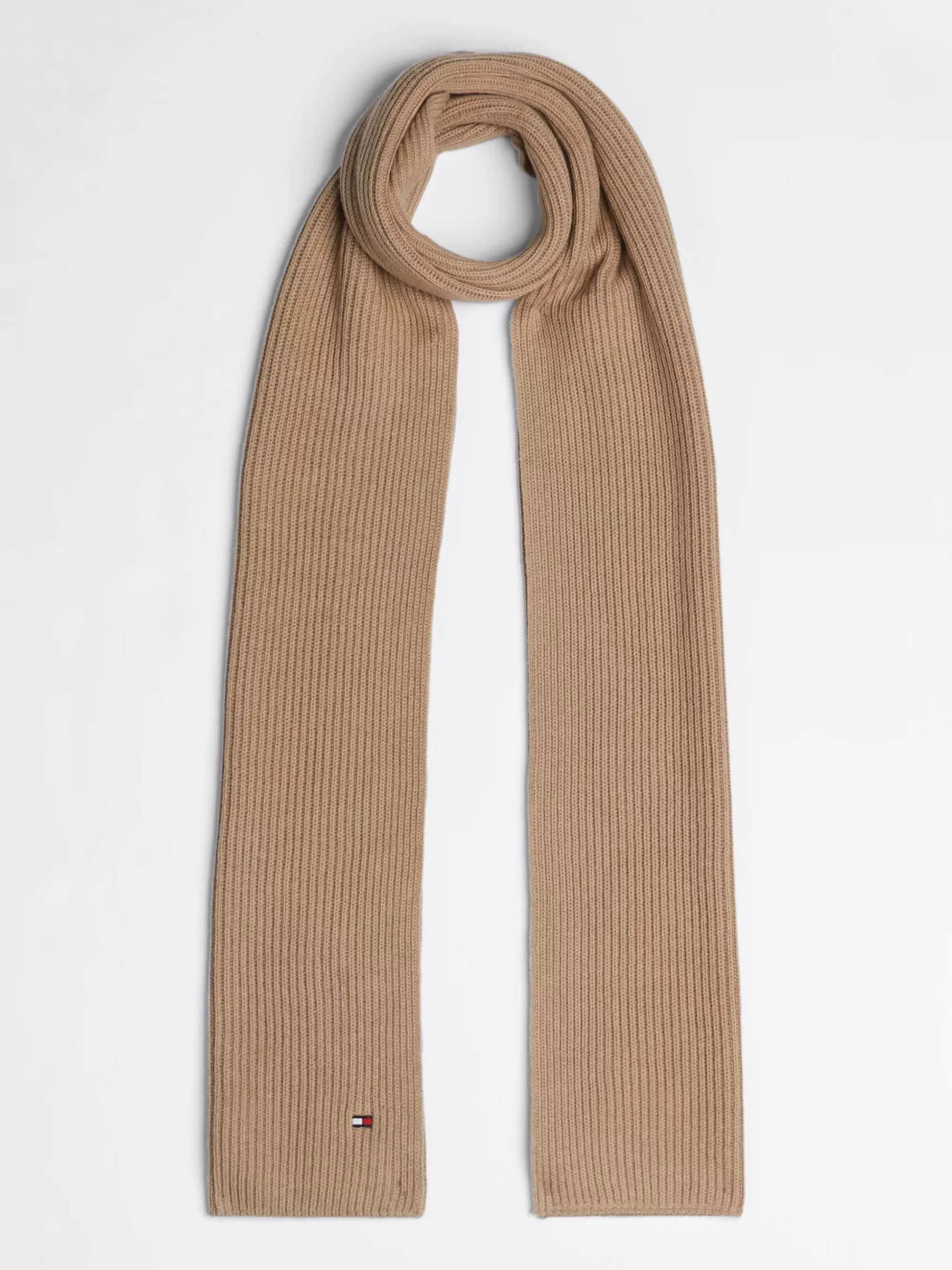 Mutsen, Handschoenen & Sjaals*Tommy Hilfiger Sjaal Met Kasjmier En Geborduurde Vlag BEIGE