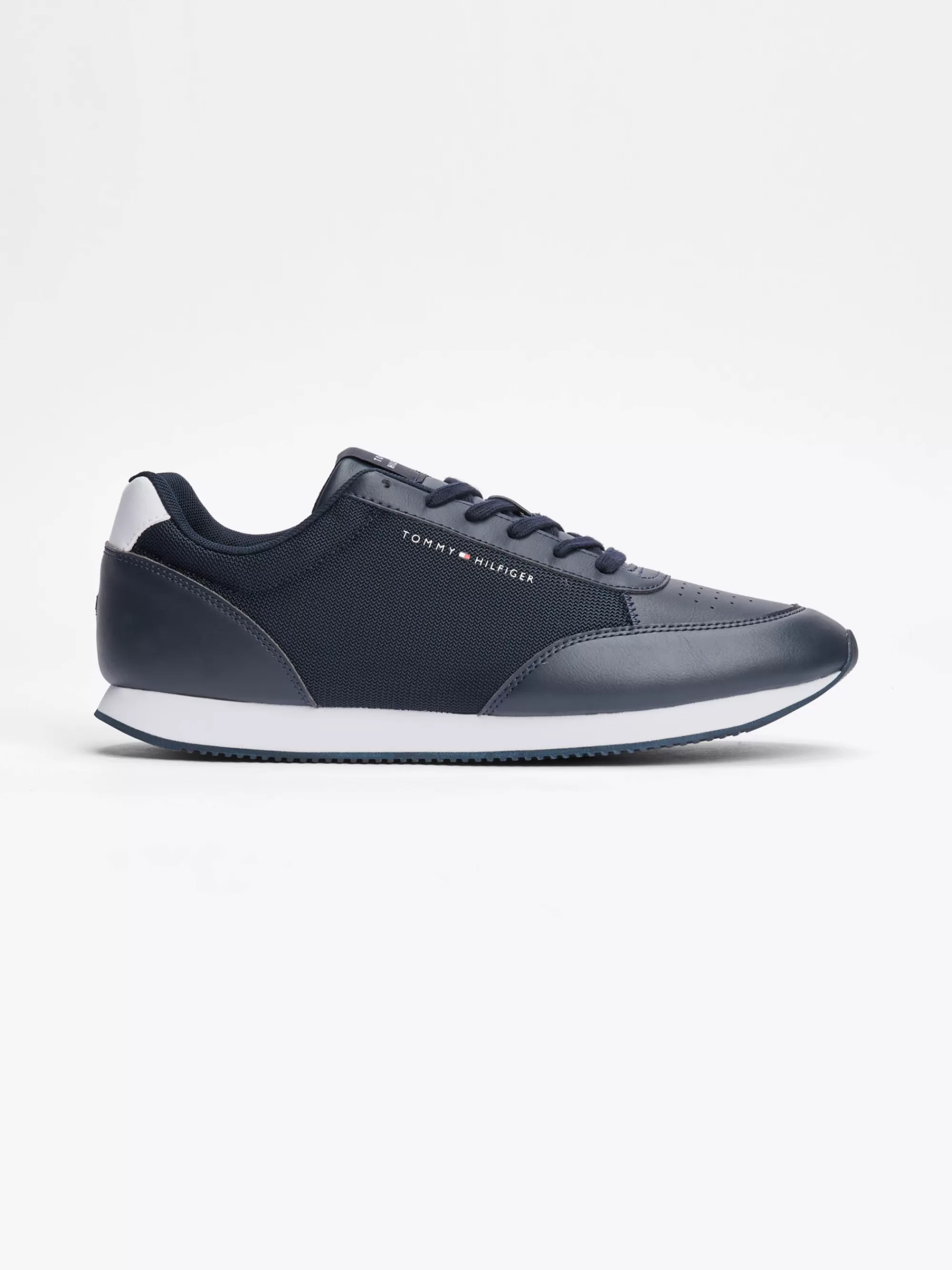 Sneakers*Tommy Hilfiger Sneaker Met Fijn Profiel En Vlaglogo DESERT SKY