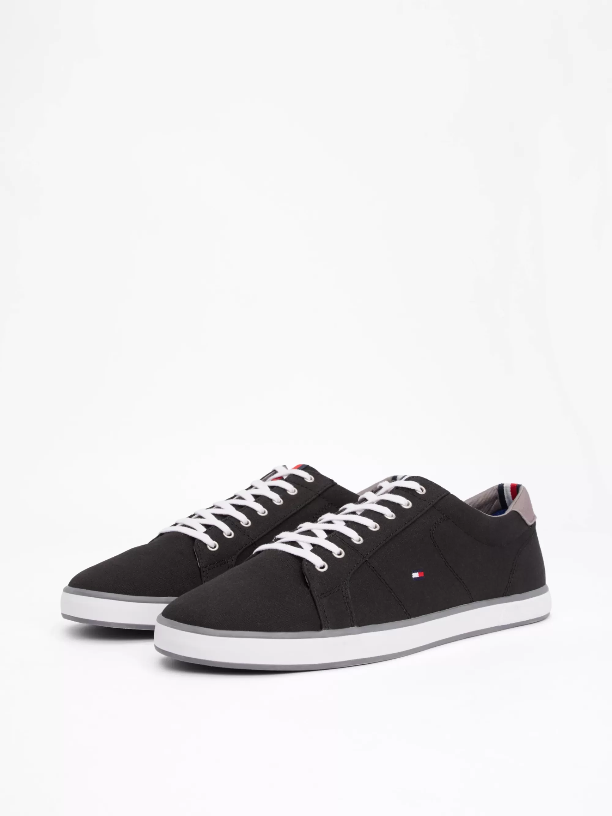 Sneakers*Tommy Hilfiger Sneaker Van Canvas Met Veters BLACK