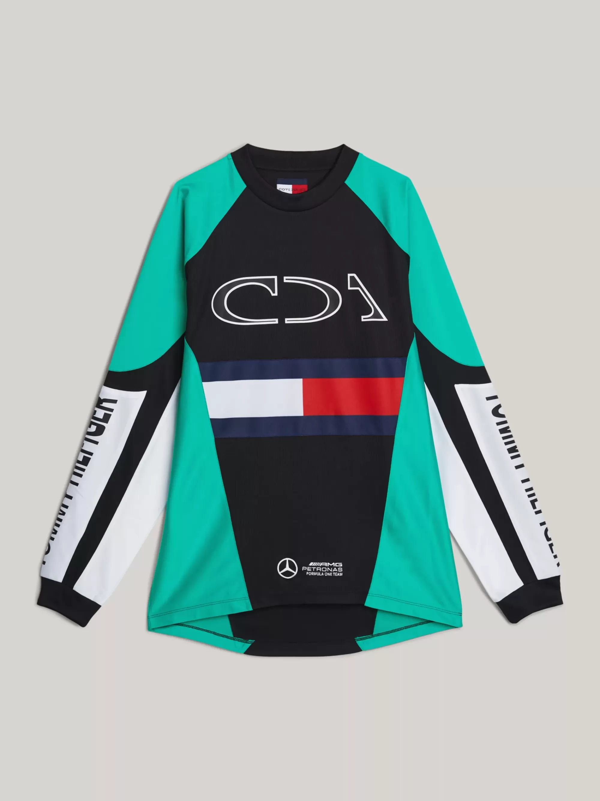Sweatshirts & Hoodies*Tommy Hilfiger Tommy X Mercedes F1 X CR Colour-blocked Motorsport Sweatshirt BLACK