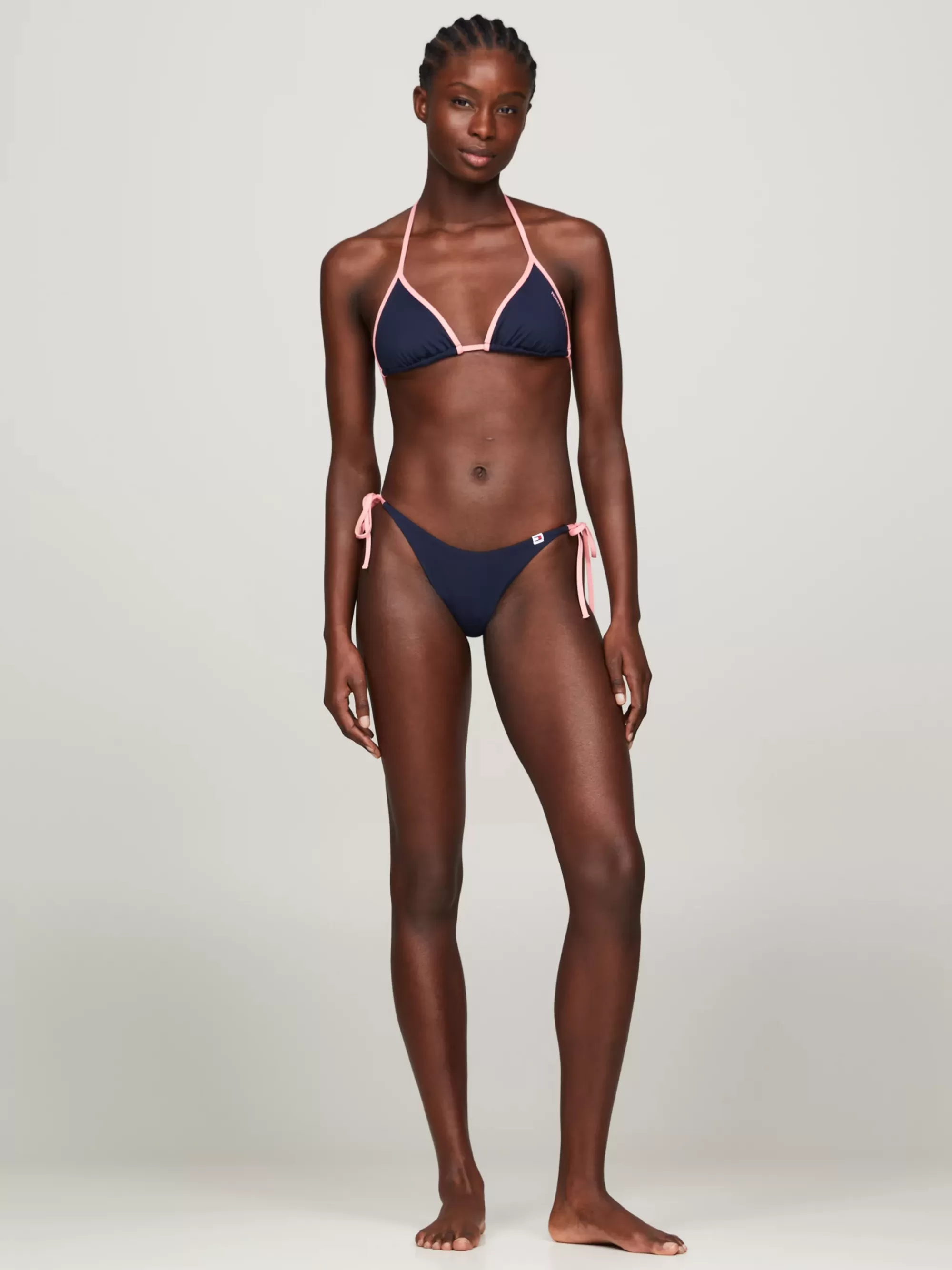 Swimwear*Tommy Hilfiger Triangel-bikinitop Met Halternek DARK NIGHT NAVY